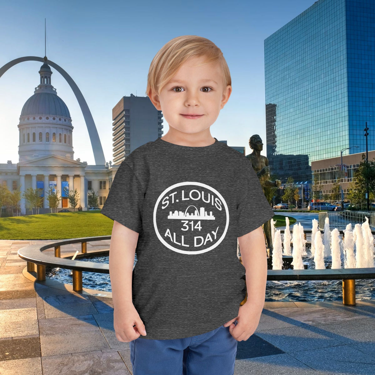 St Louis 314 All Day Toddler Tee - 314 Originals
