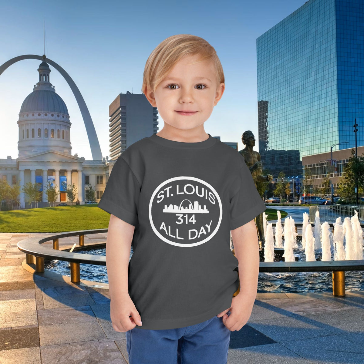 St Louis 314 All Day Toddler Tee - 314 Originals
