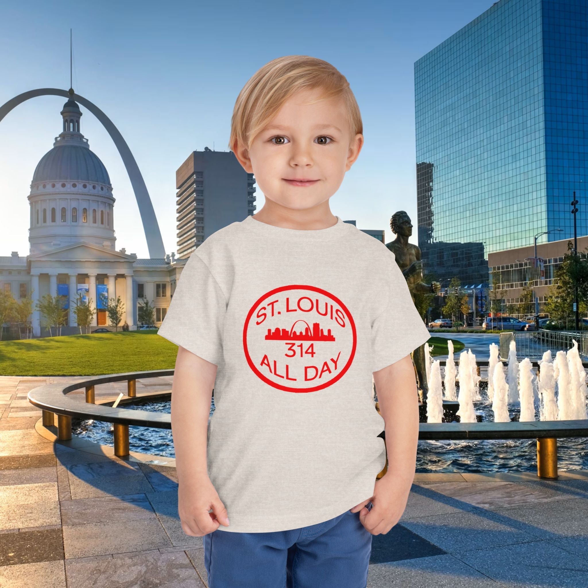 St Louis 314 All Day Toddler Tee - 314 Originals