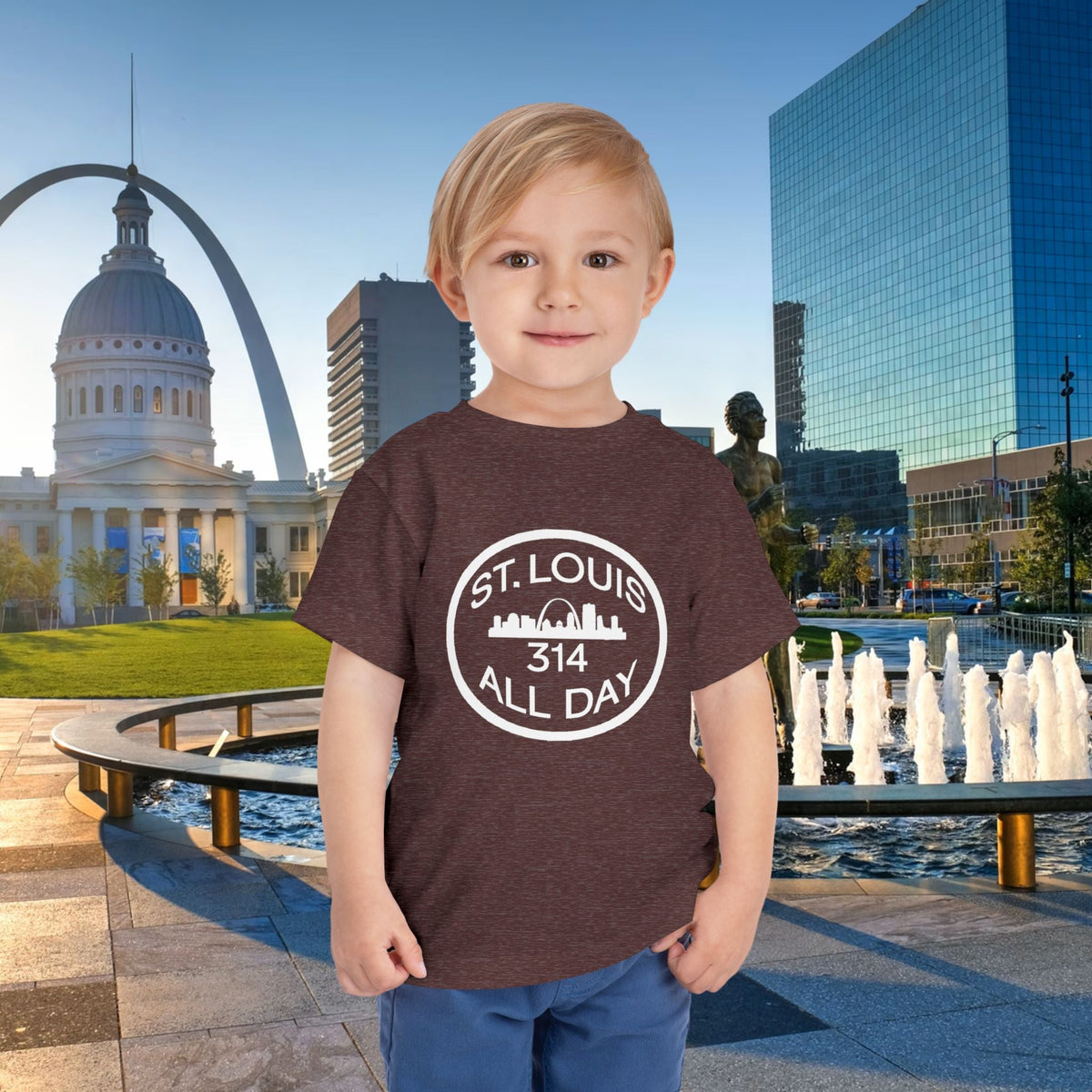St Louis 314 All Day Toddler Tee - 314 Originals