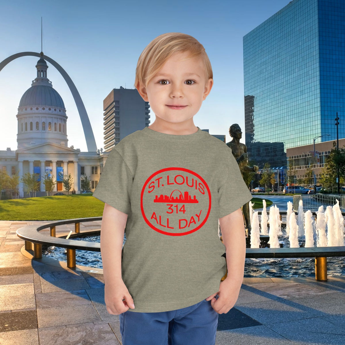 St Louis 314 All Day Toddler Tee - 314 Originals
