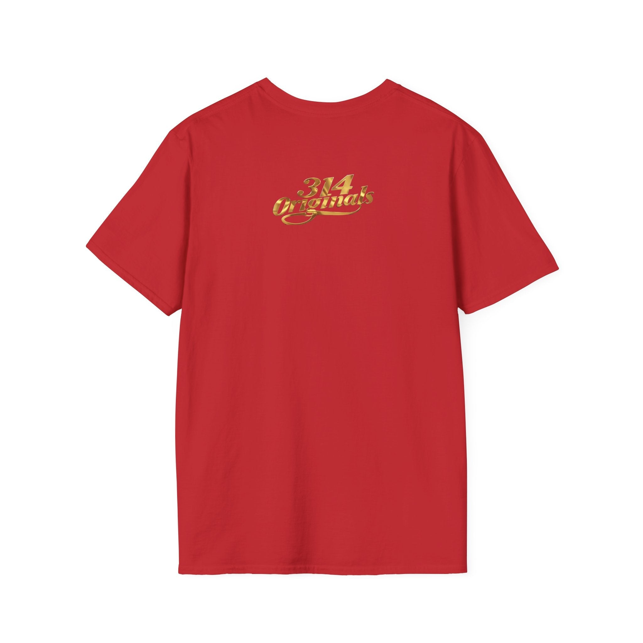 St. Louis Arch Skyline Tee — Born Hustler Front, 314 Originals Back - 314 Originals