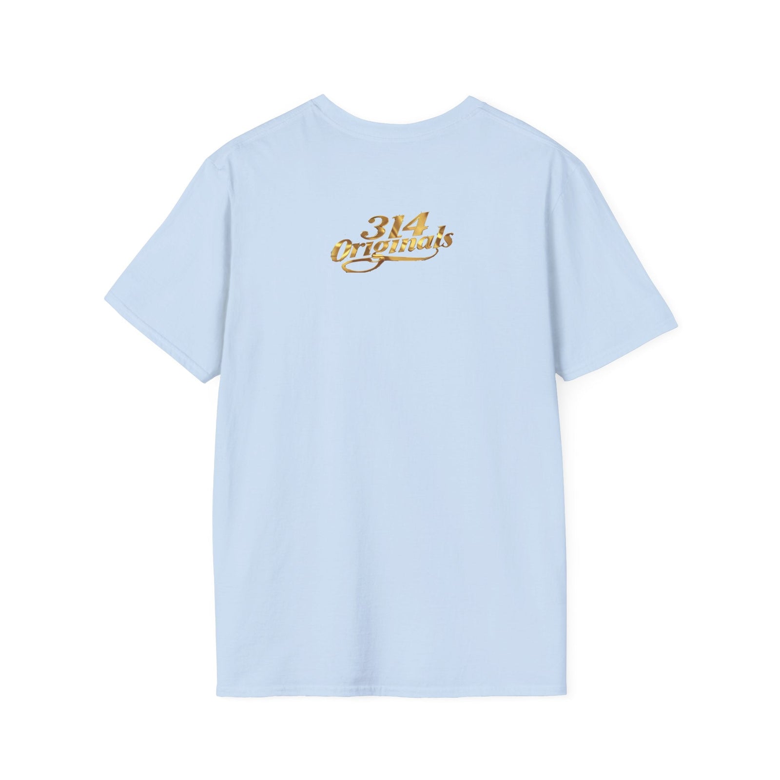 St. Louis Arch Skyline Tee — Born Hustler Front, 314 Originals Back - 314 Originals