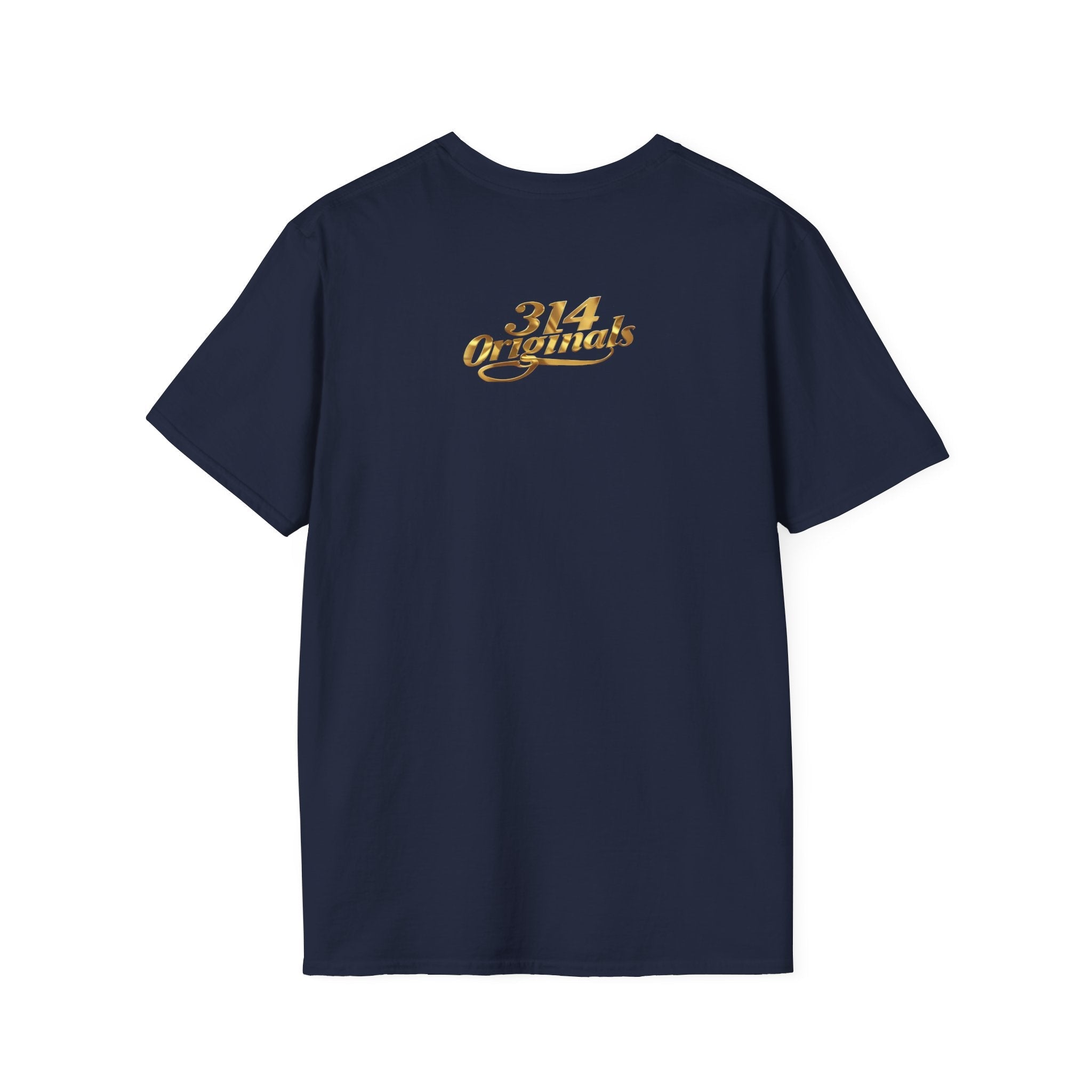 St. Louis Arch Skyline Tee — Born Hustler Front, 314 Originals Back - 314 Originals