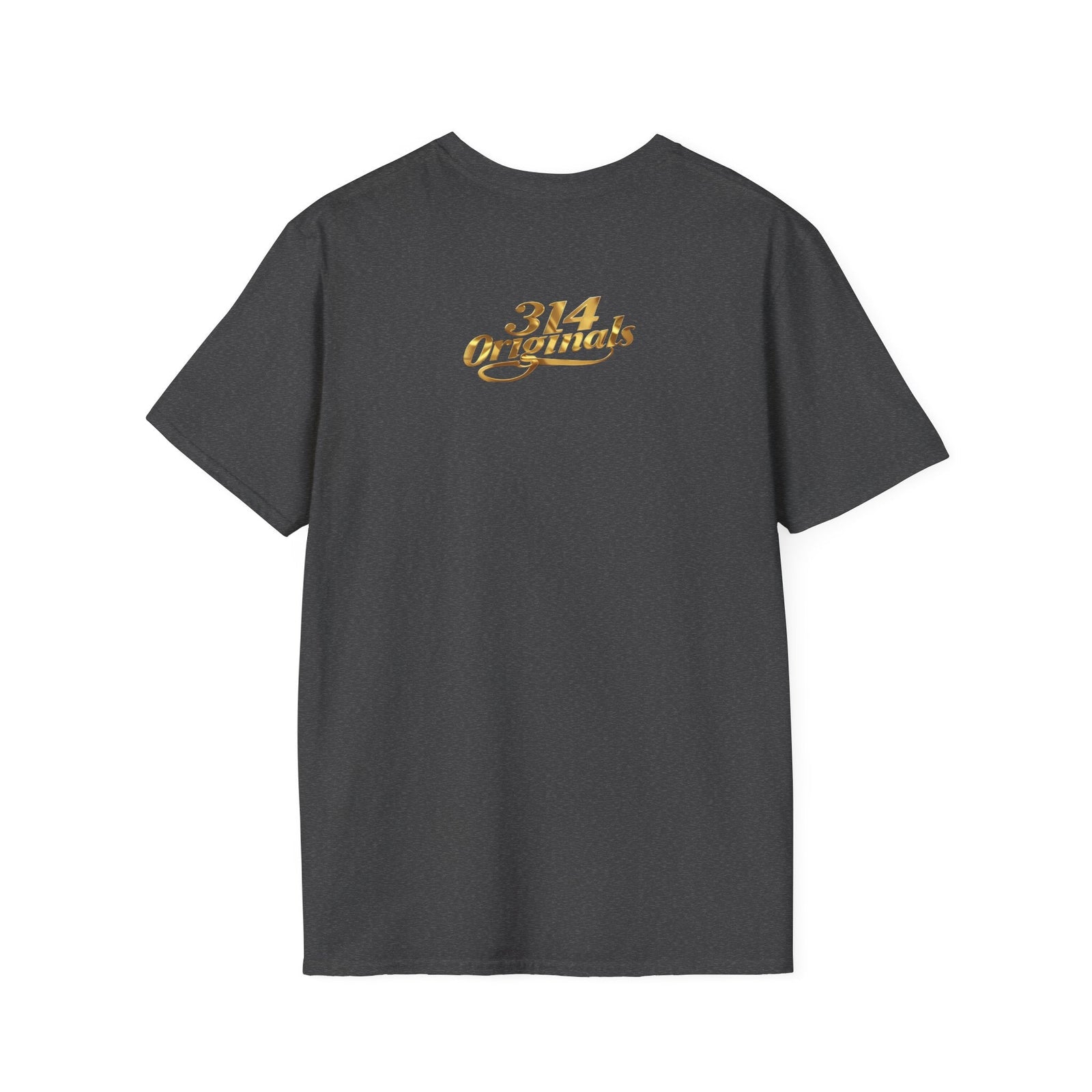 St. Louis Arch Skyline Tee — Born Hustler Front, 314 Originals Back - 314 Originals