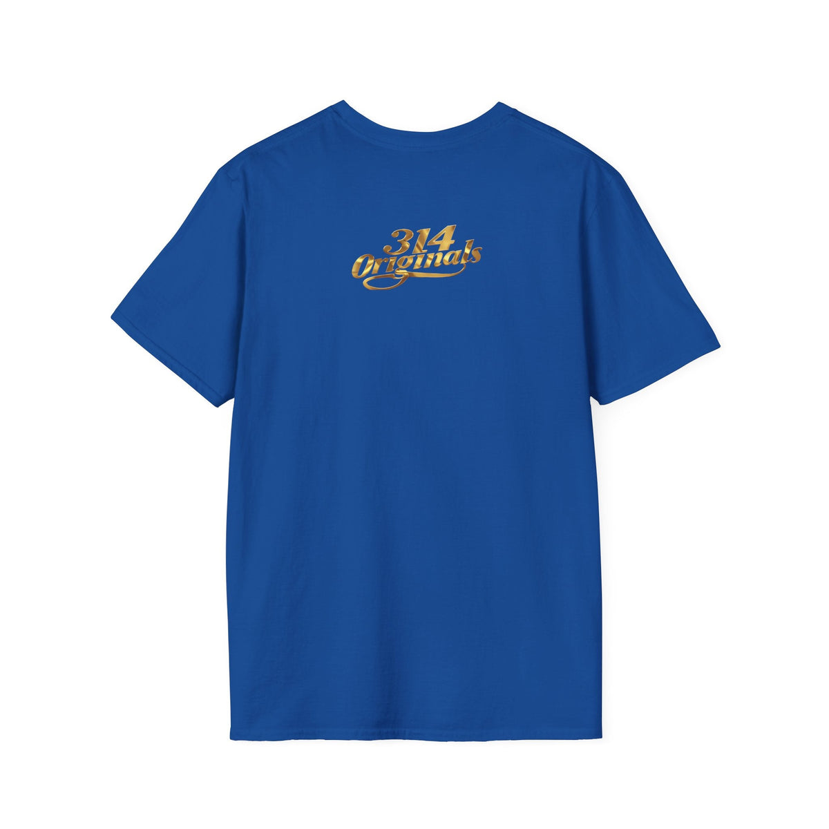 St. Louis Arch Skyline Tee — Born Hustler Front, 314 Originals Back - 314 Originals