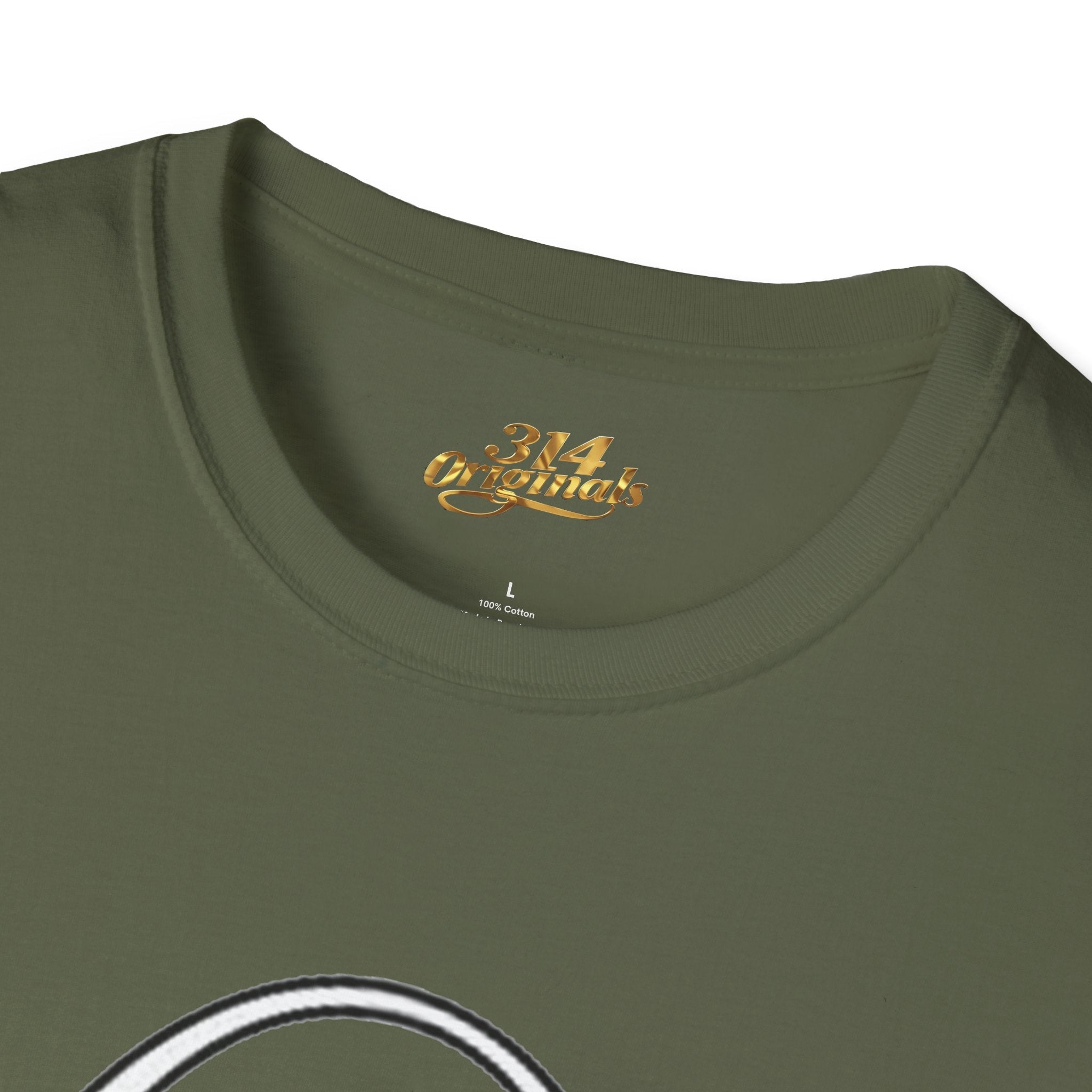 St. Louis Arch Skyline Tee — Born Hustler Front, 314 Originals Back - 314 Originals