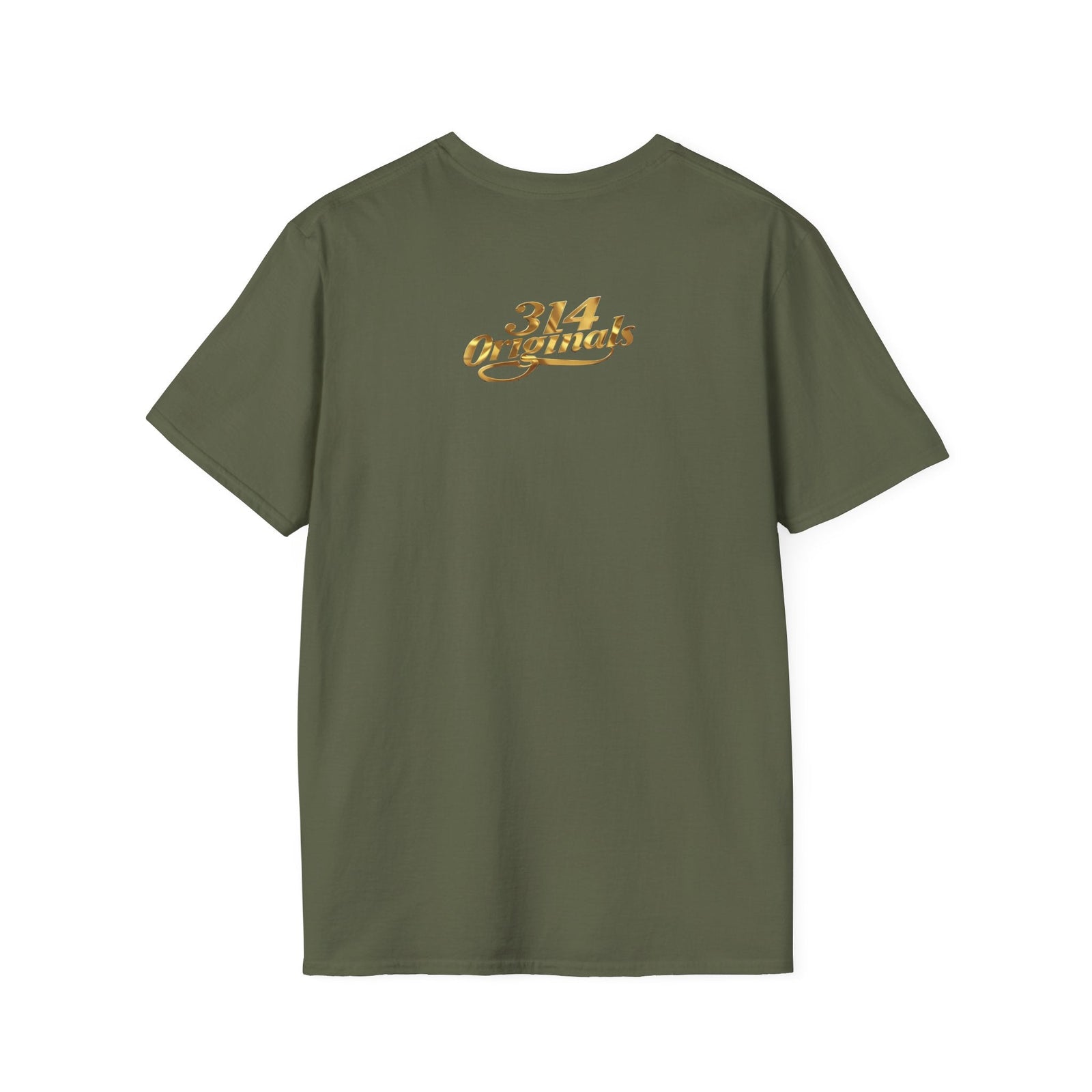 St. Louis Arch Skyline Tee — Born Hustler Front, 314 Originals Back - 314 Originals