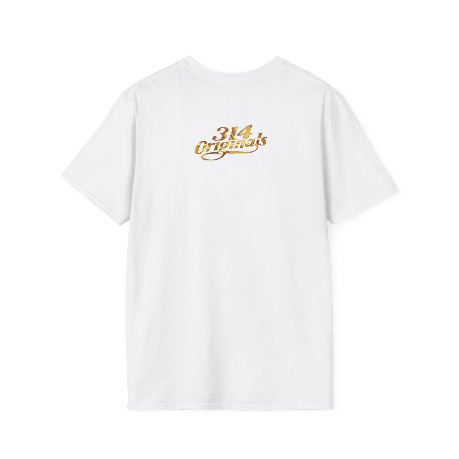 St. Louis Arch Skyline Tee — Born Hustler Front, 314 Originals Back - 314 Originals
