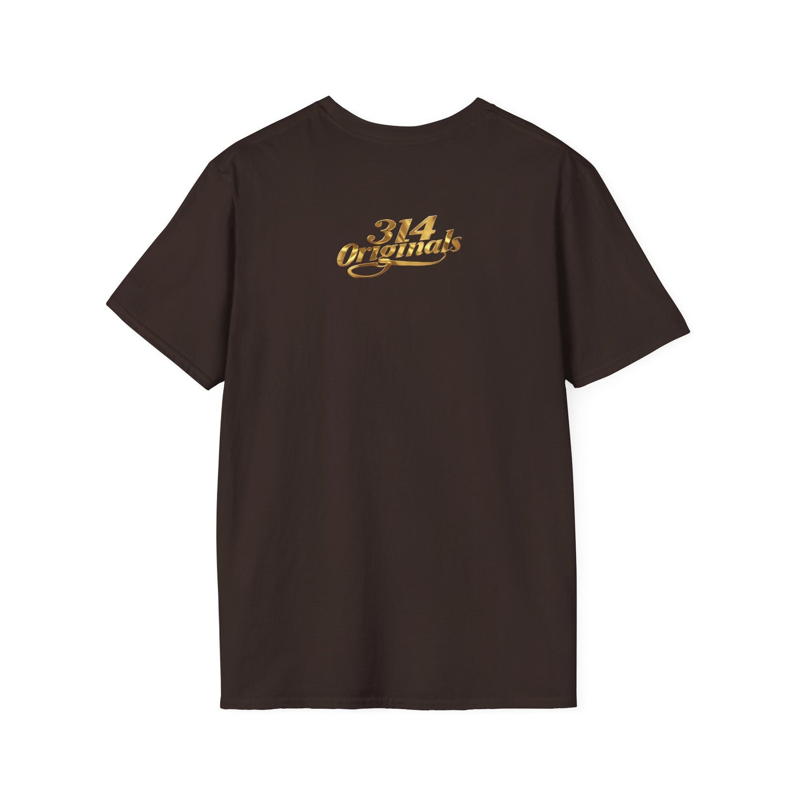 St. Louis Arch Skyline Tee — Born Hustler Front, 314 Originals Back - 314 Originals