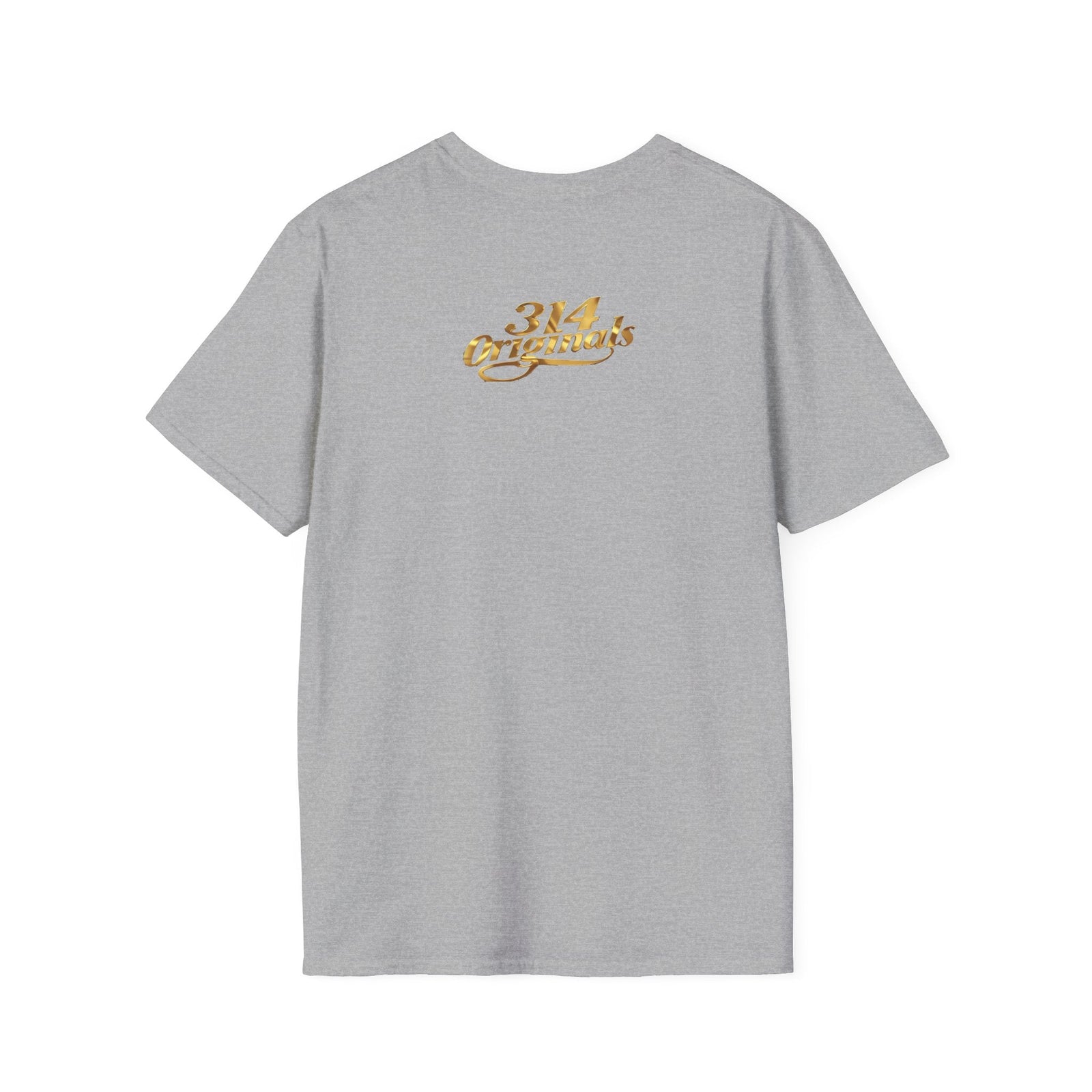 St. Louis Arch Skyline Tee — Born Hustler Front, 314 Originals Back - 314 Originals