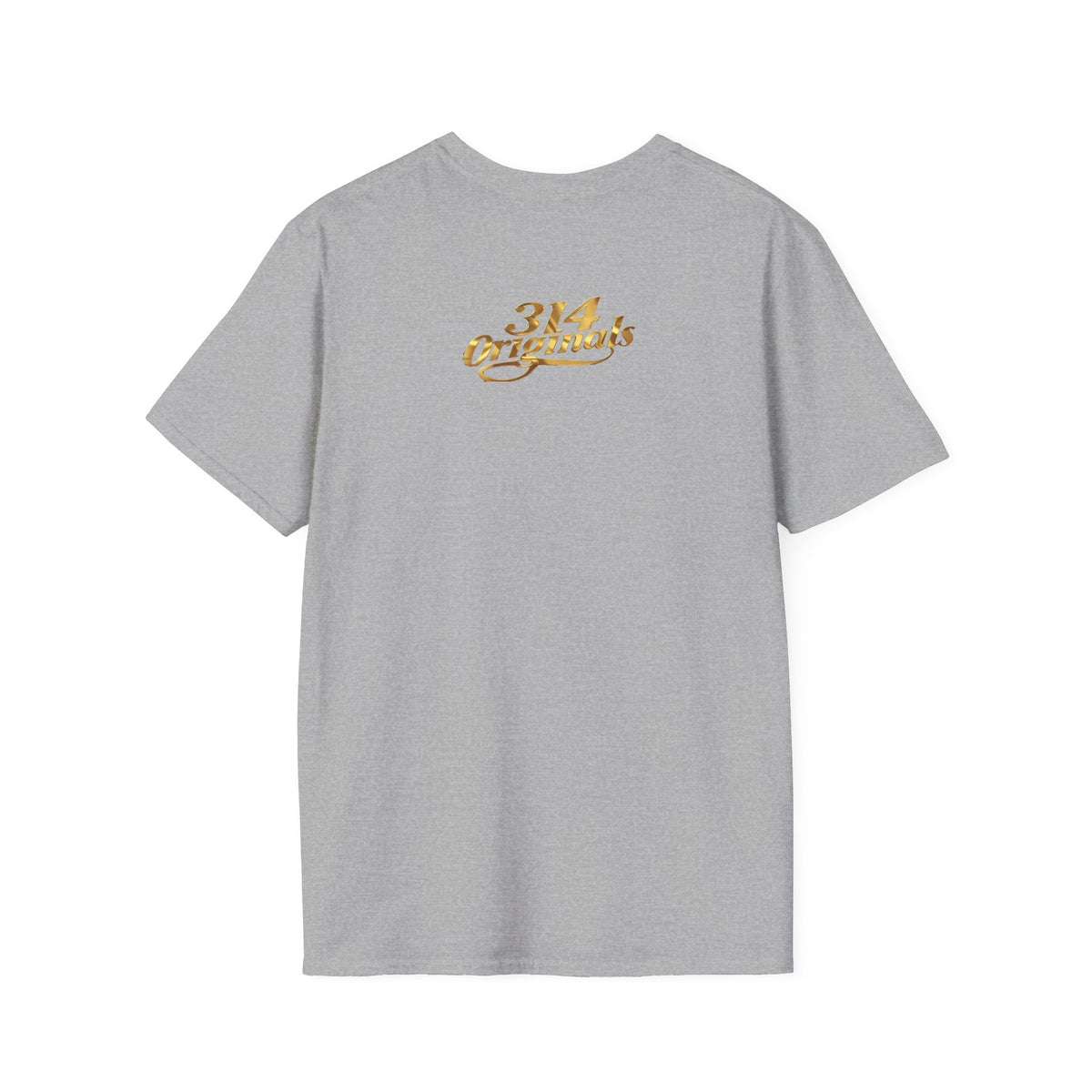 St. Louis Arch Skyline Tee — Born Hustler Front, 314 Originals Back - 314 Originals