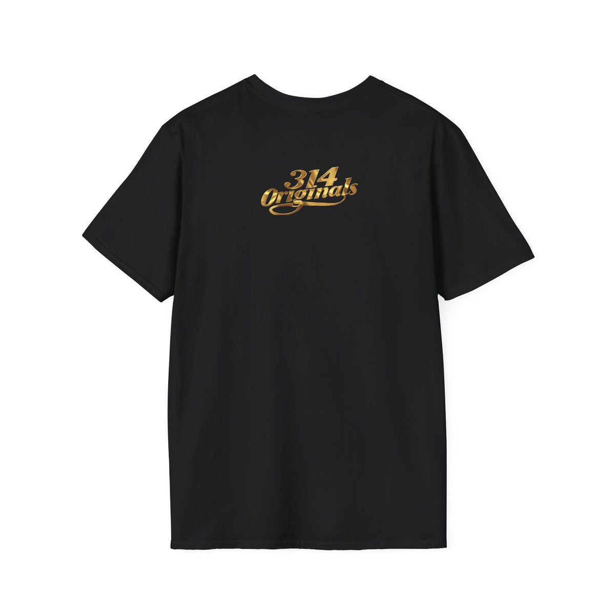 St. Louis Arch Skyline Tee — Born Hustler Front, 314 Originals Back - 314 Originals