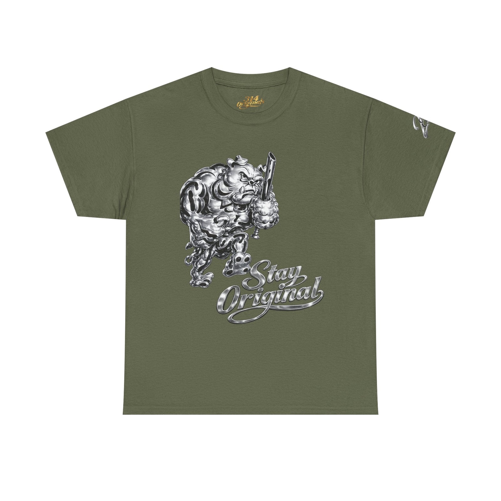 'Stay Original' Chrome Bulldog Graphic Tee - 314 Originals