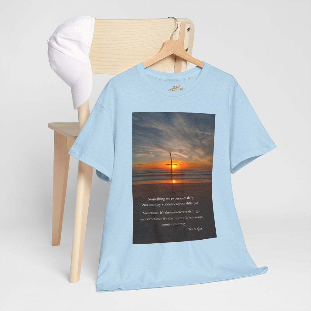 Sunset Beach Quote T‑Shirt — Inspirational Ocean Sunrise Tee - 314 Originals