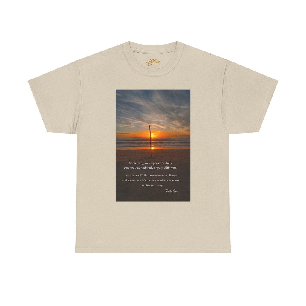Sunset Beach Quote T‑Shirt — Inspirational Ocean Sunrise Tee - 314 Originals