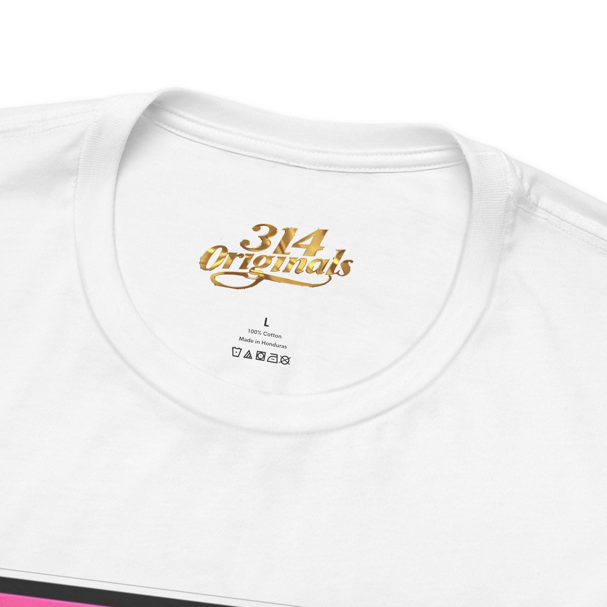 Super Sassy Tee — Pink & Yellow S Badge Graphic T-Shirt - 314 Originals