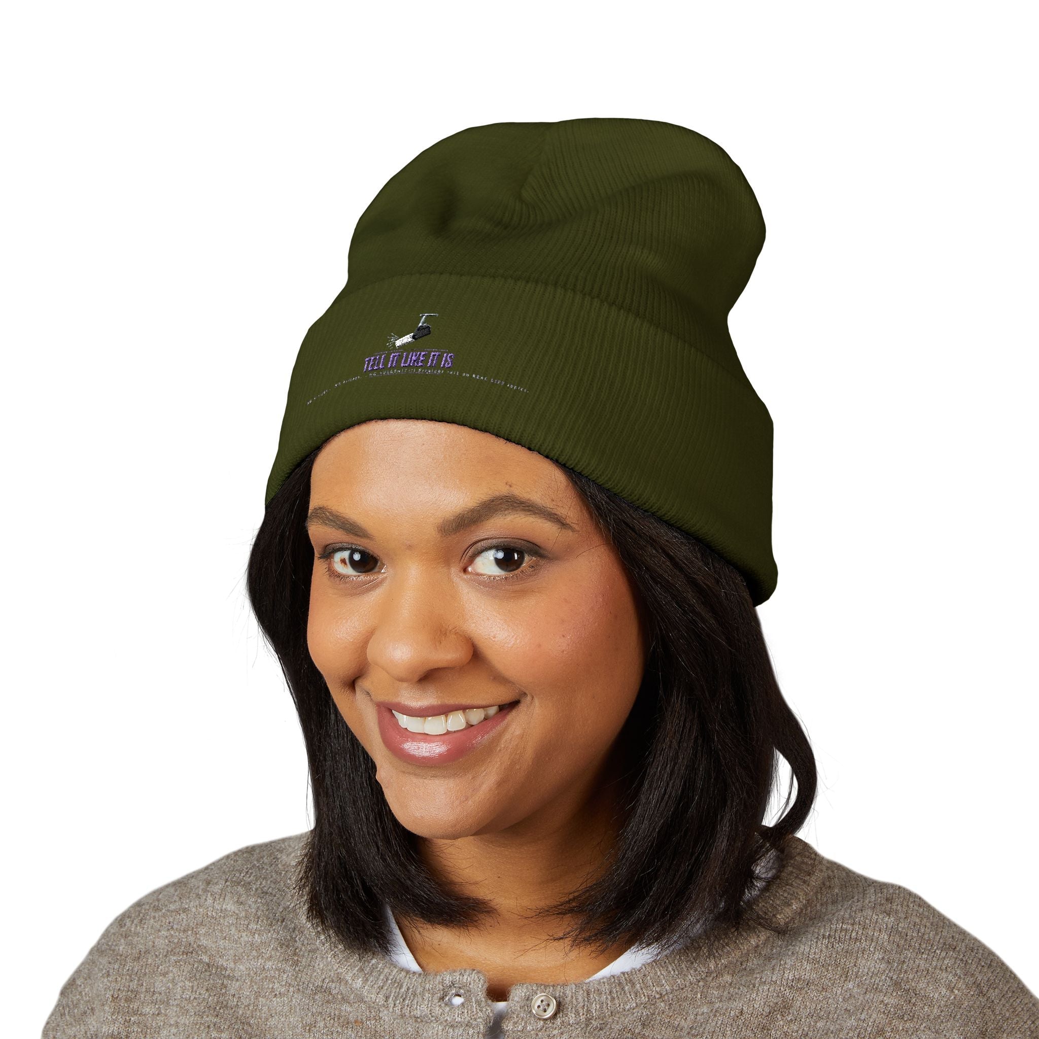 Tell It like It Is -Embroidered Classic Cuffed Beanie - 314 Originals