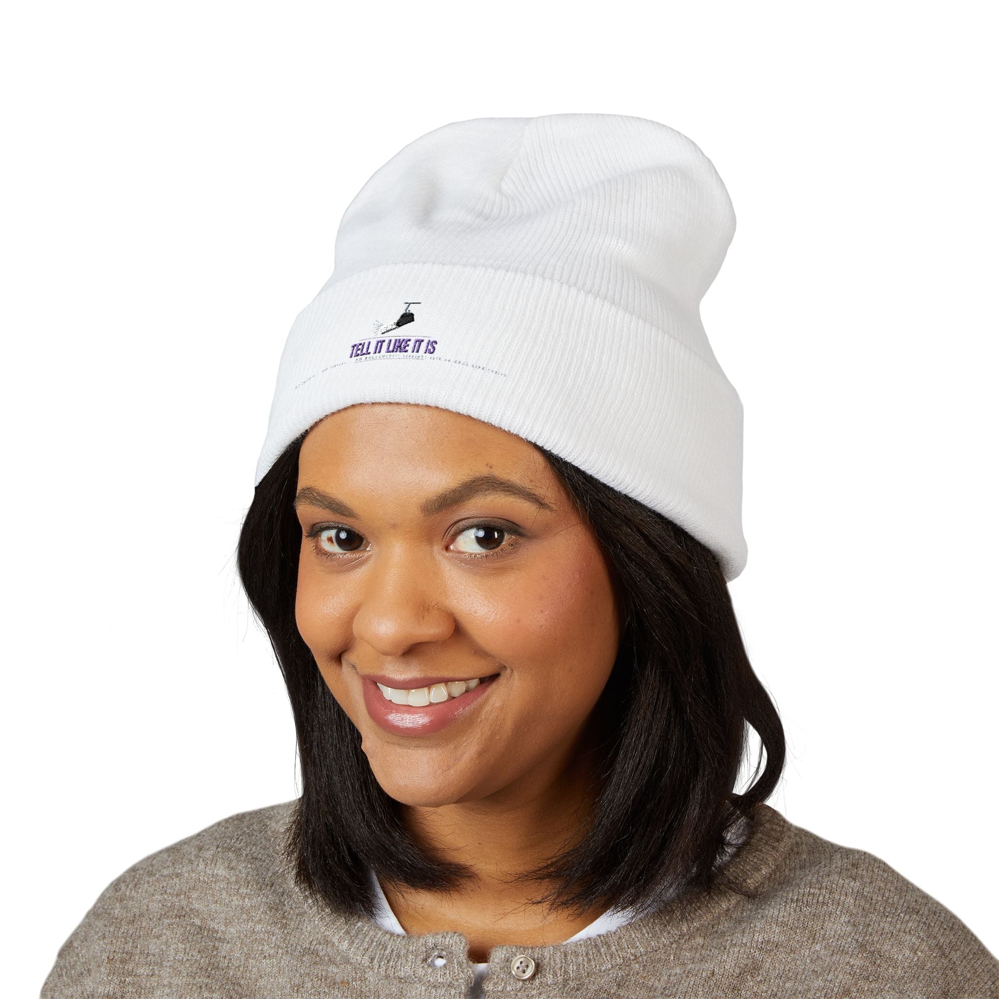 Tell It like It Is -Embroidered Classic Cuffed Beanie - 314 Originals