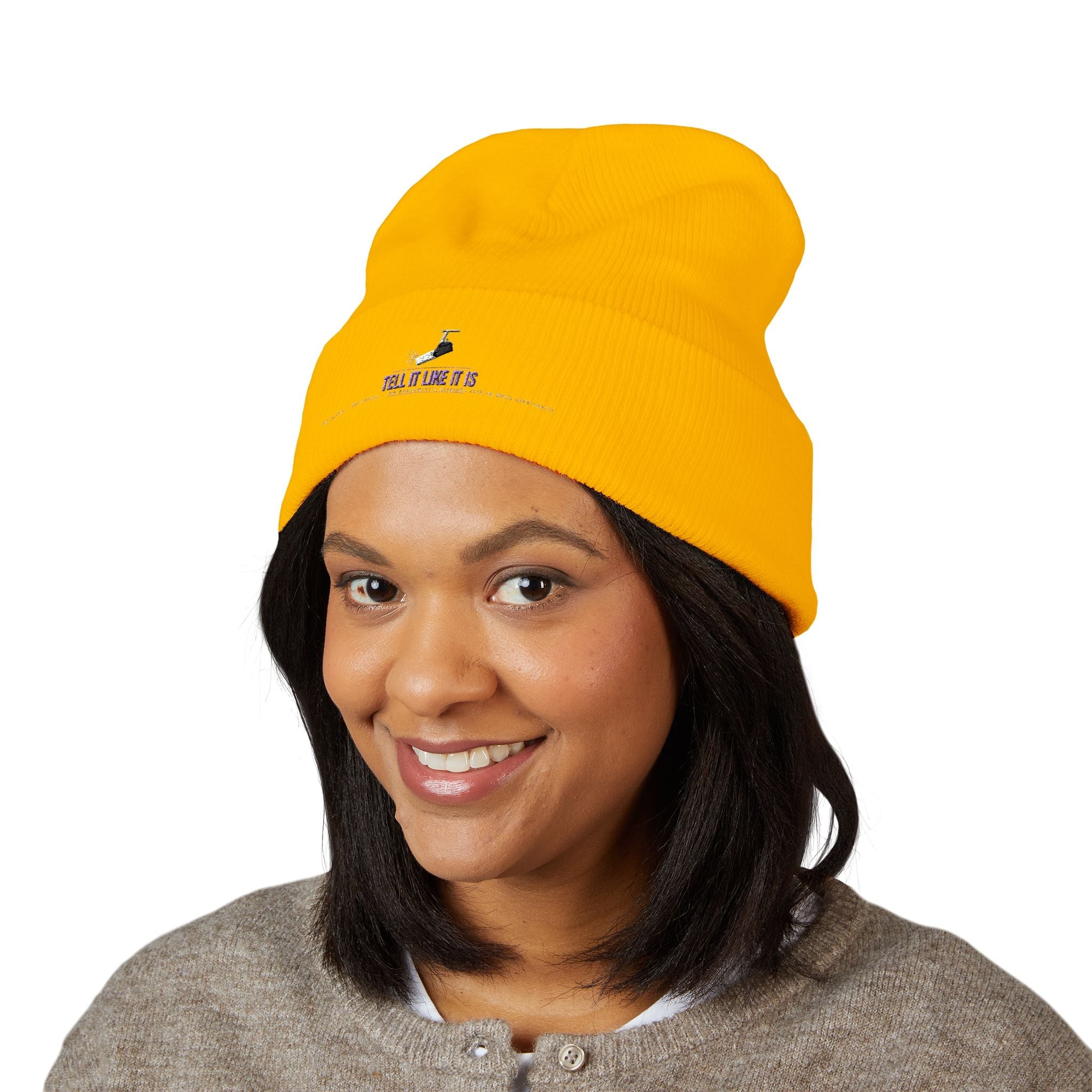 Tell It like It Is -Embroidered Classic Cuffed Beanie - 314 Originals