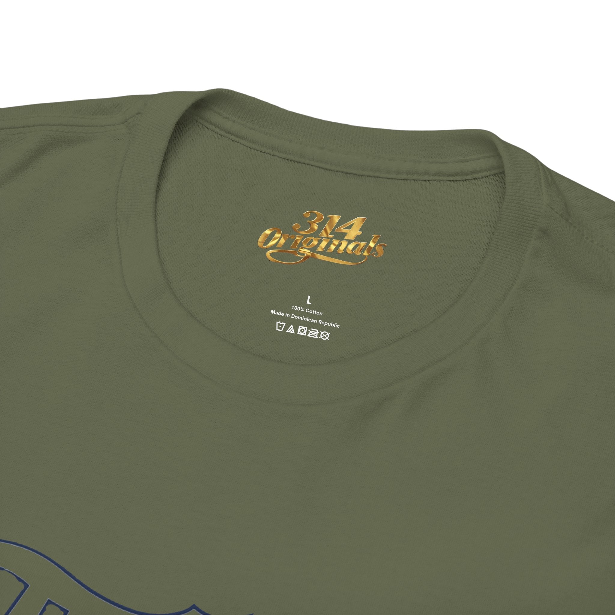 The Lou Script Green Tee — Vintage Script Graphic T-Shirt - 314 Originals
