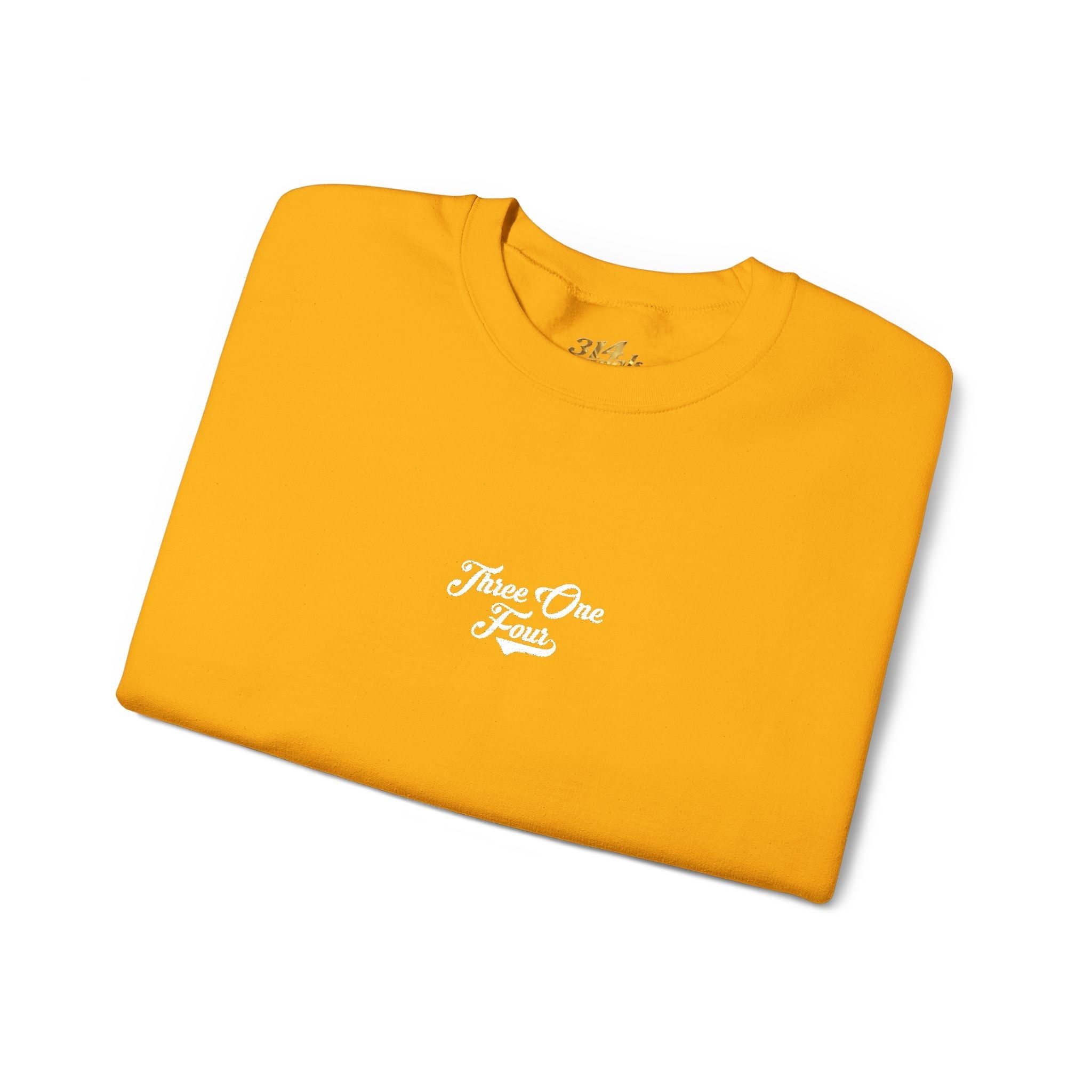 Three One Four Crewneck Sweatshirt — Minimal Script Chest Logo - 314 Originals
