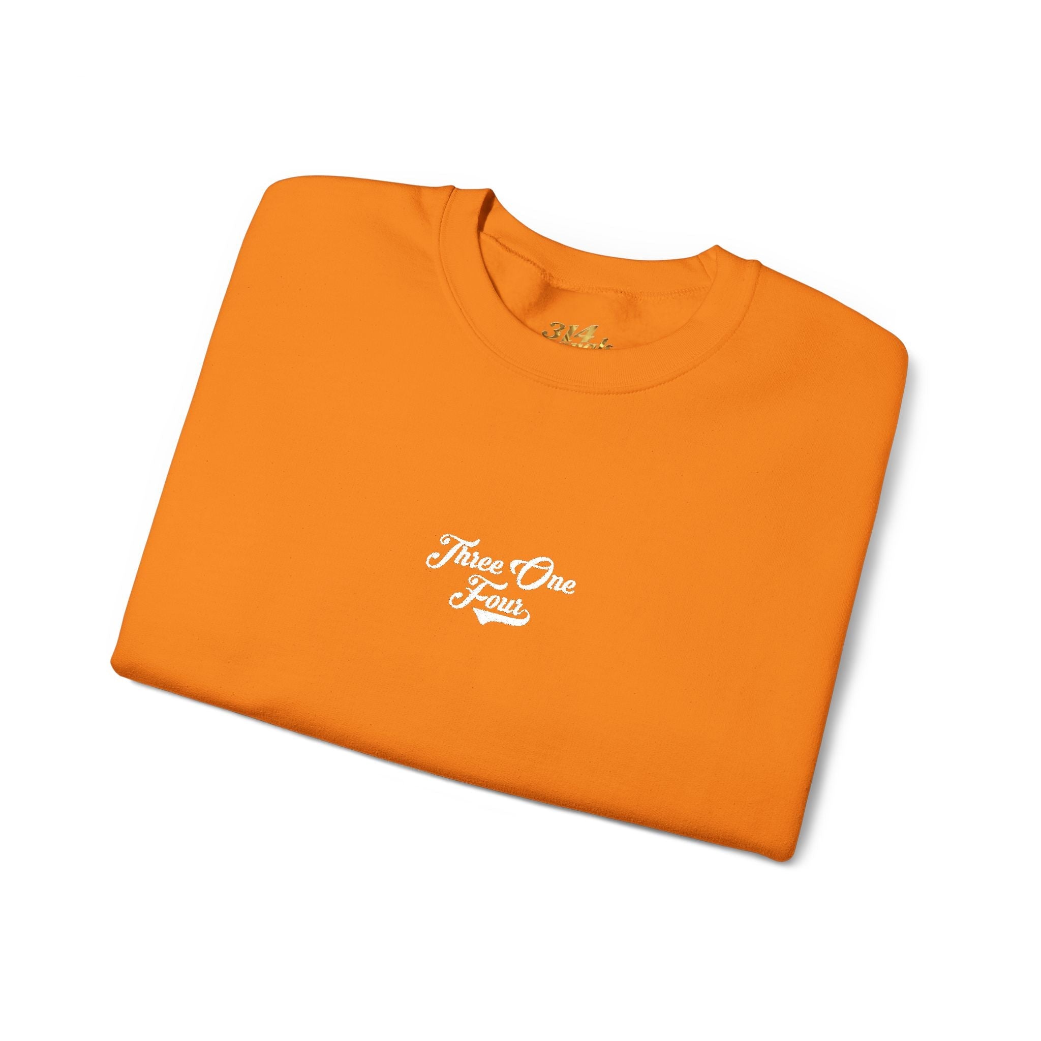 Three One Four Crewneck Sweatshirt — Minimal Script Chest Logo - 314 Originals