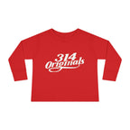 Toddler Long Sleeve Tee — "314 Originals" Retro Script Kids Shirt - 314 Originals