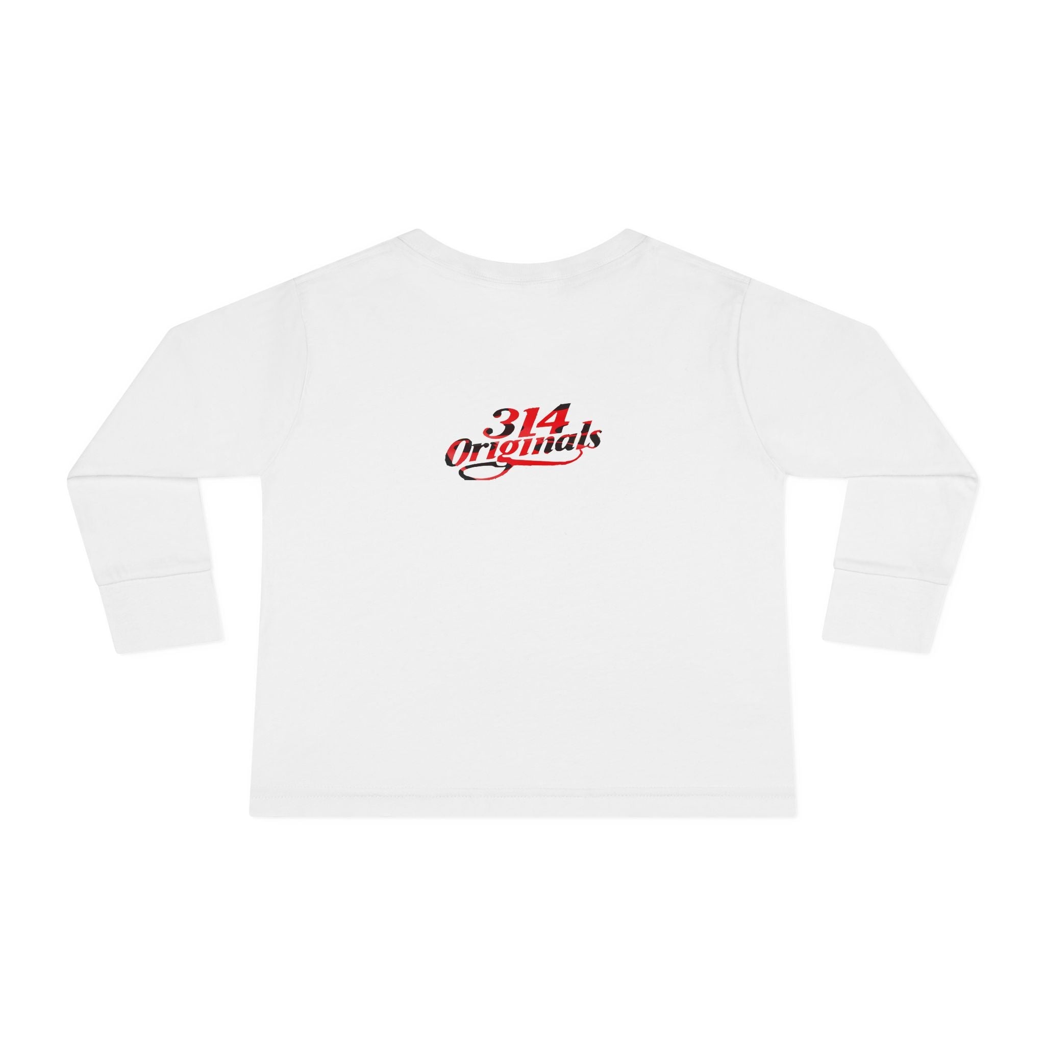 Toddler Long Sleeve Tee — Cute Ladybug Chest Design with “314 Original” Back - 314 Originals