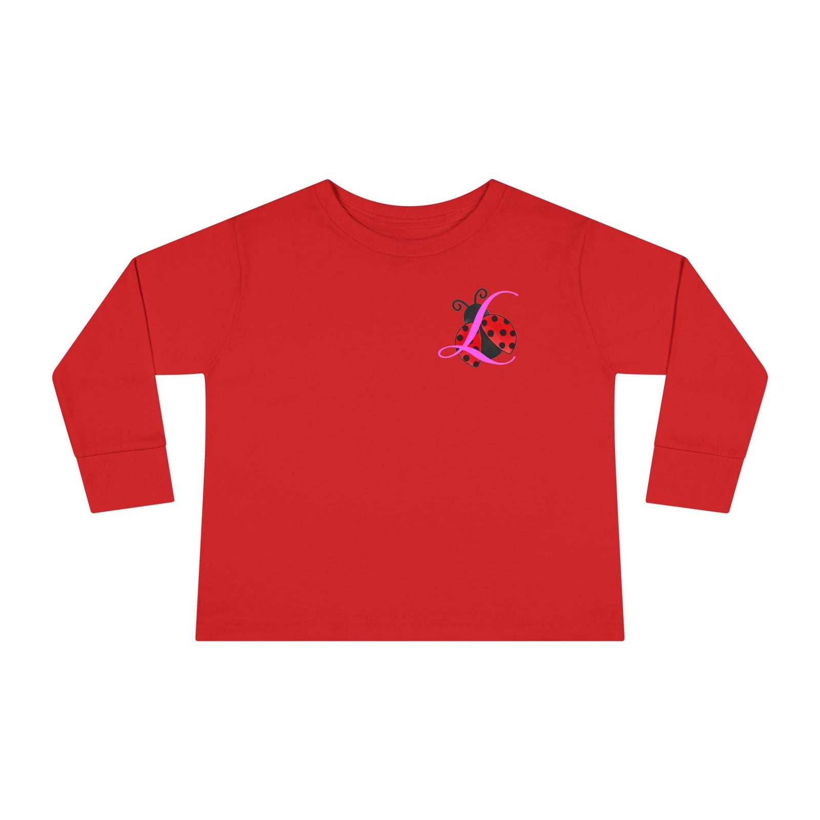 Toddler Long Sleeve Tee — Cute Ladybug Chest Design with “314 Original” Back - 314 Originals