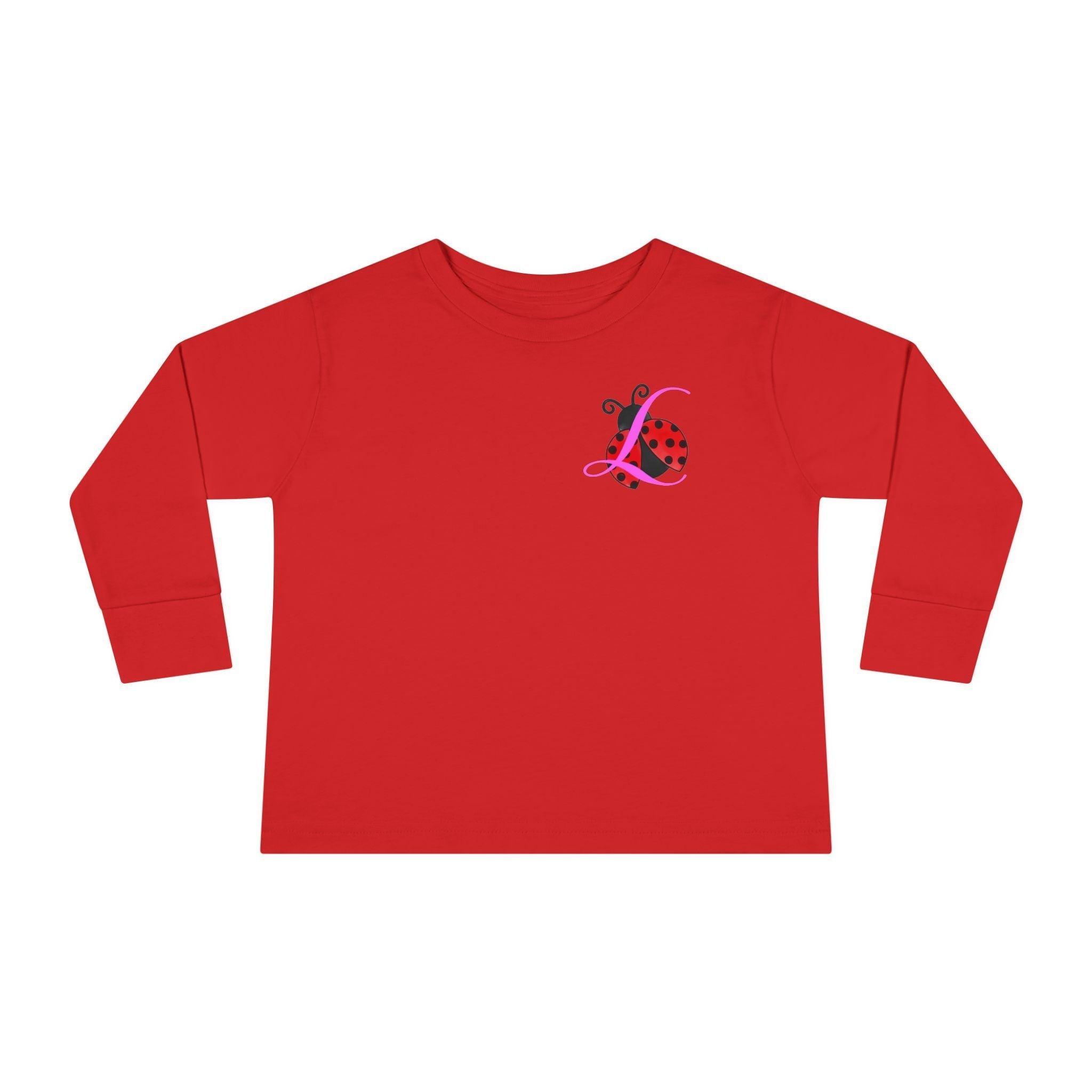 Toddler Long Sleeve Tee — Cute Ladybug Chest Design with “314 Original” Back - 314 Originals