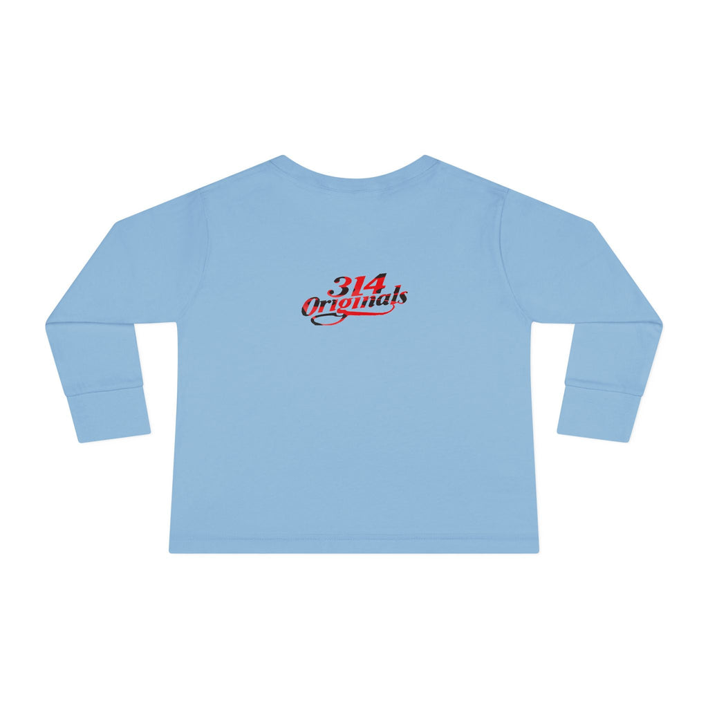 Toddler Long Sleeve Tee — Cute Ladybug Chest Design with “314 Original” Back - 314 Originals