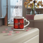 Valentine Love Mug — Red Heart Pattern Coffee Cup - 314 Originals
