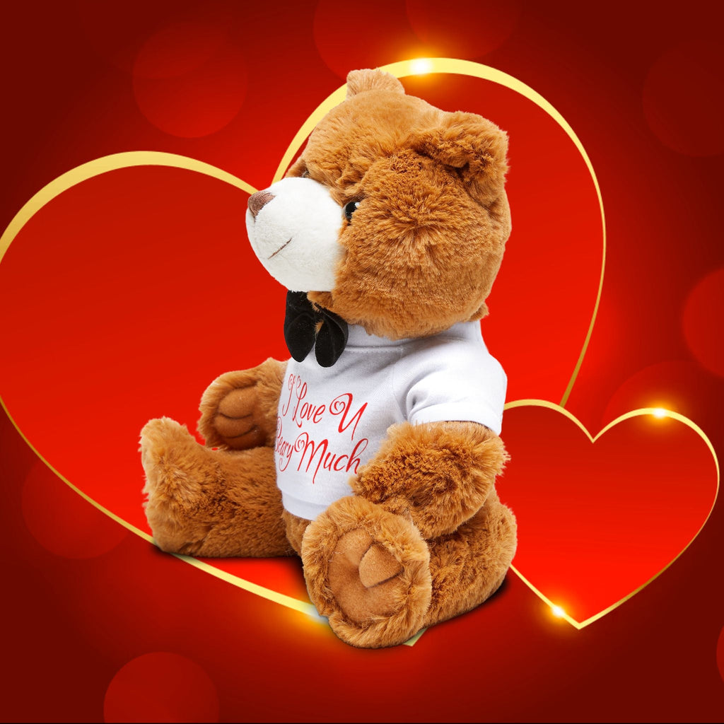 Valentine Teddy Bear - 'I Love U Beary Much' Plush with Bow Tie - 314 Originals