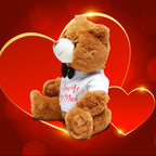 Valentine Teddy Bear - 'I Love U Beary Much' Plush with Bow Tie - 314 Originals