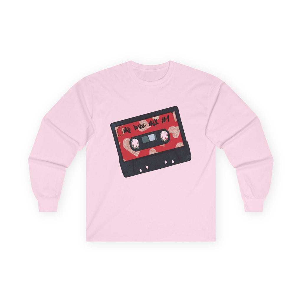 Valentines' Day Long Sleeve Tee — “Mixtape” Graphic Vintage Music Shirt - 314 Originals