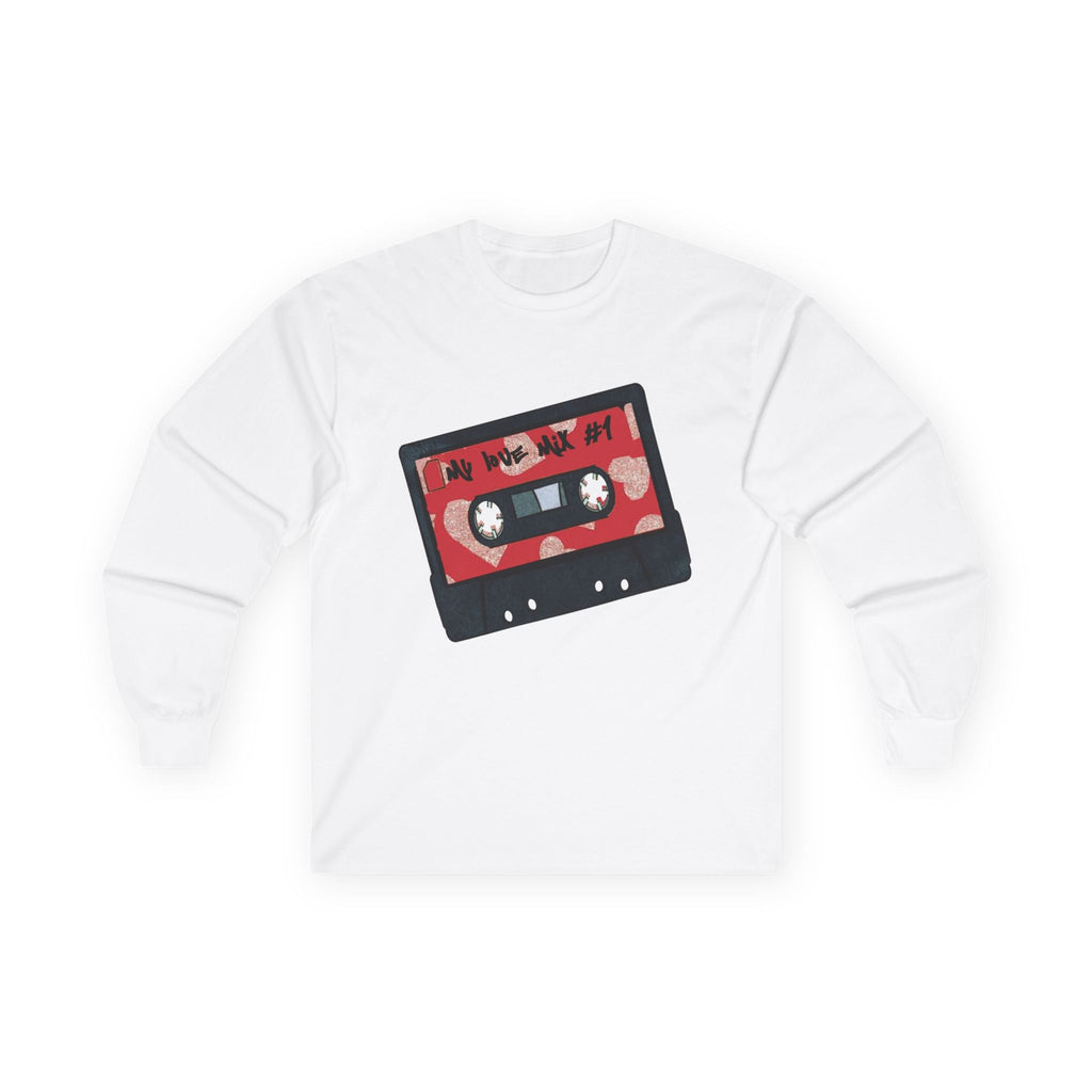 Valentines' Day Long Sleeve Tee — “Mixtape” Graphic Vintage Music Shirt - 314 Originals