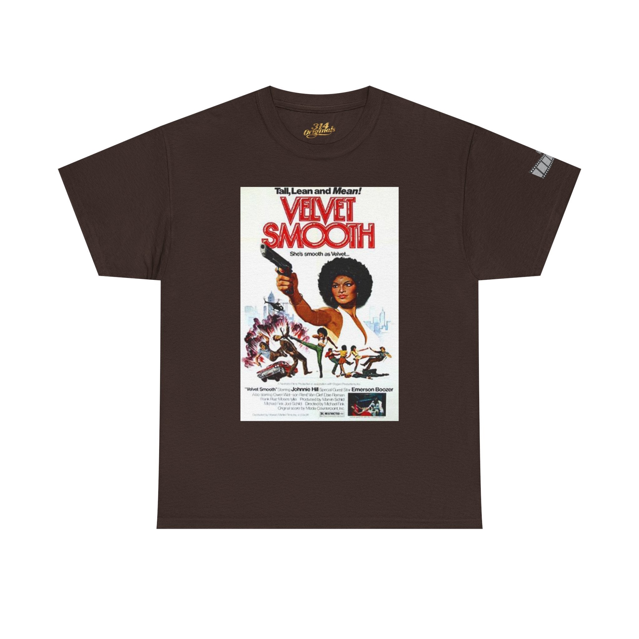 Velvet Smooth Retro Movie Poster Tee — Vintage Blaxploitation Graphic T-Shirt - 314 Originals