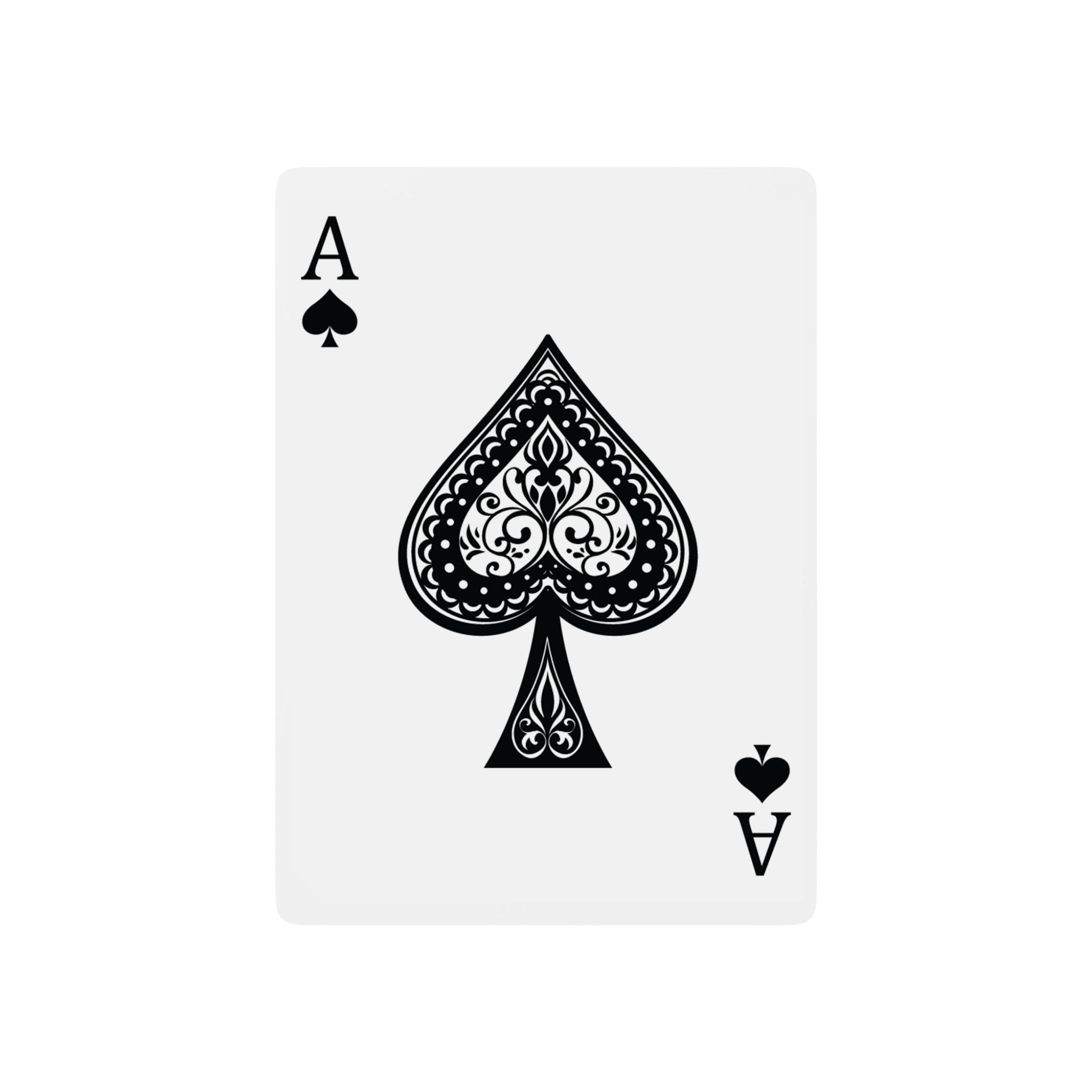 Vintage Style Poker Playing Cards – 314 Originals Blue & Gold Back, Decorative Ace of Spades Deck - 314 Originals