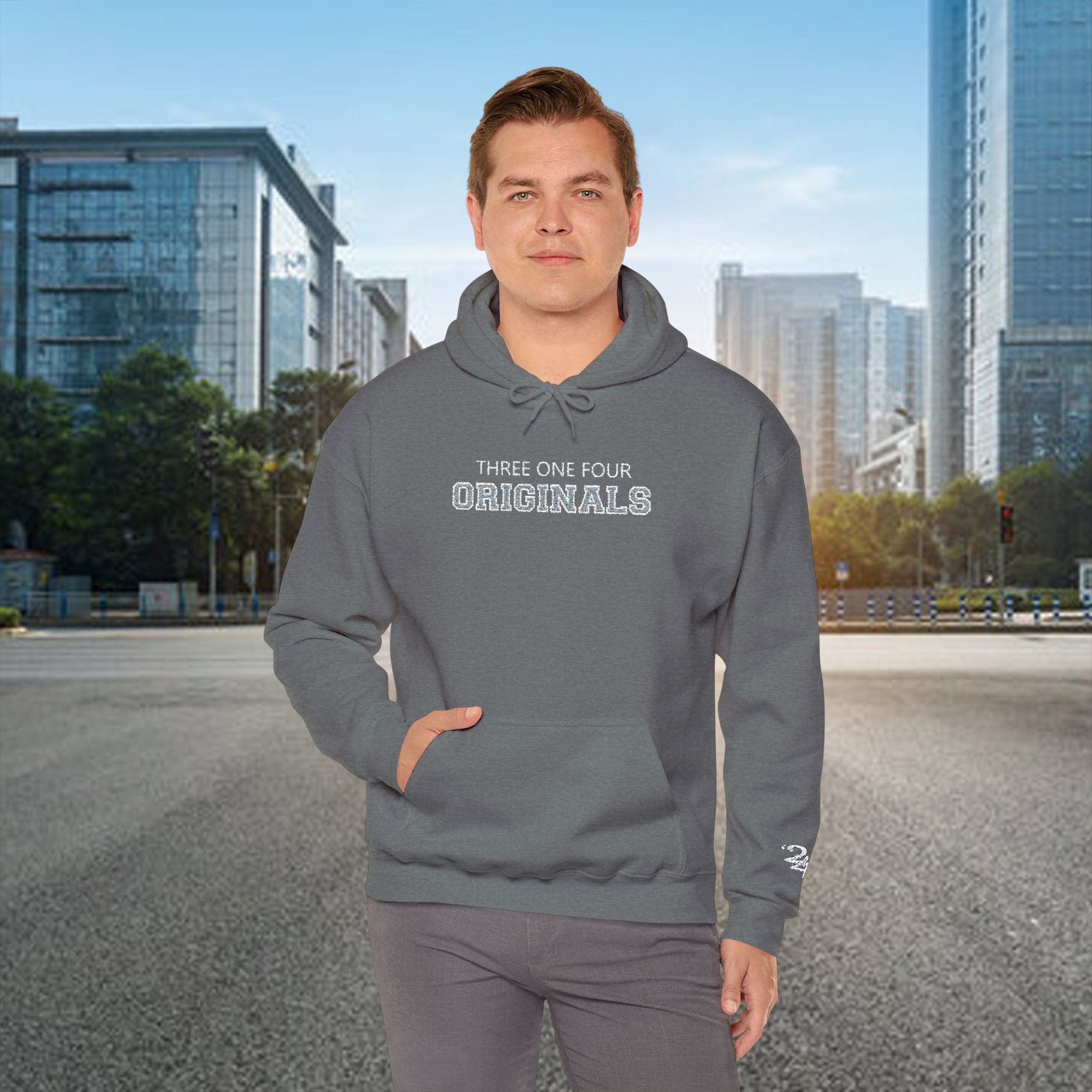 Vintage Text Three One Four Hoodie - 314 Originals