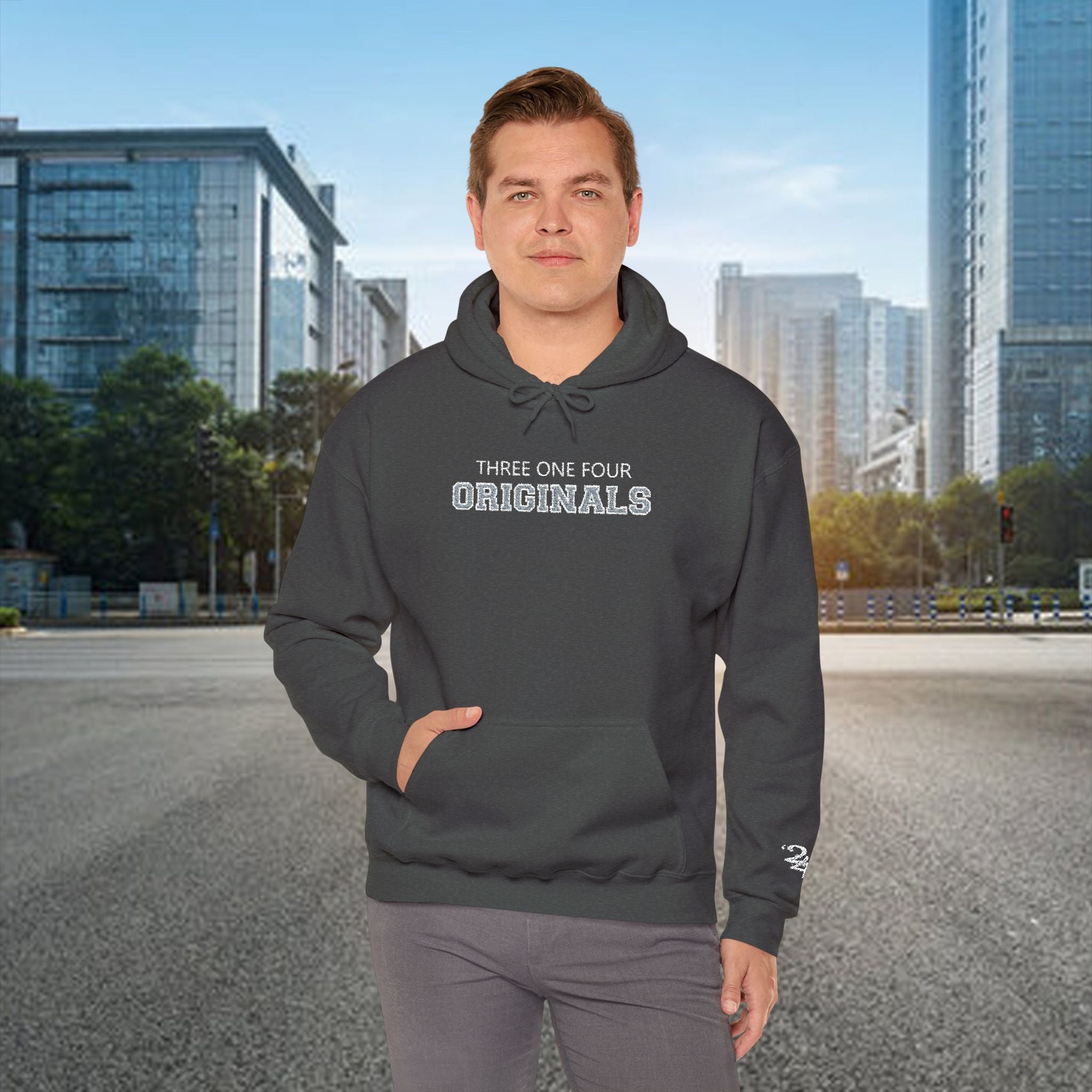 Vintage Text Three One Four Hoodie - 314 Originals