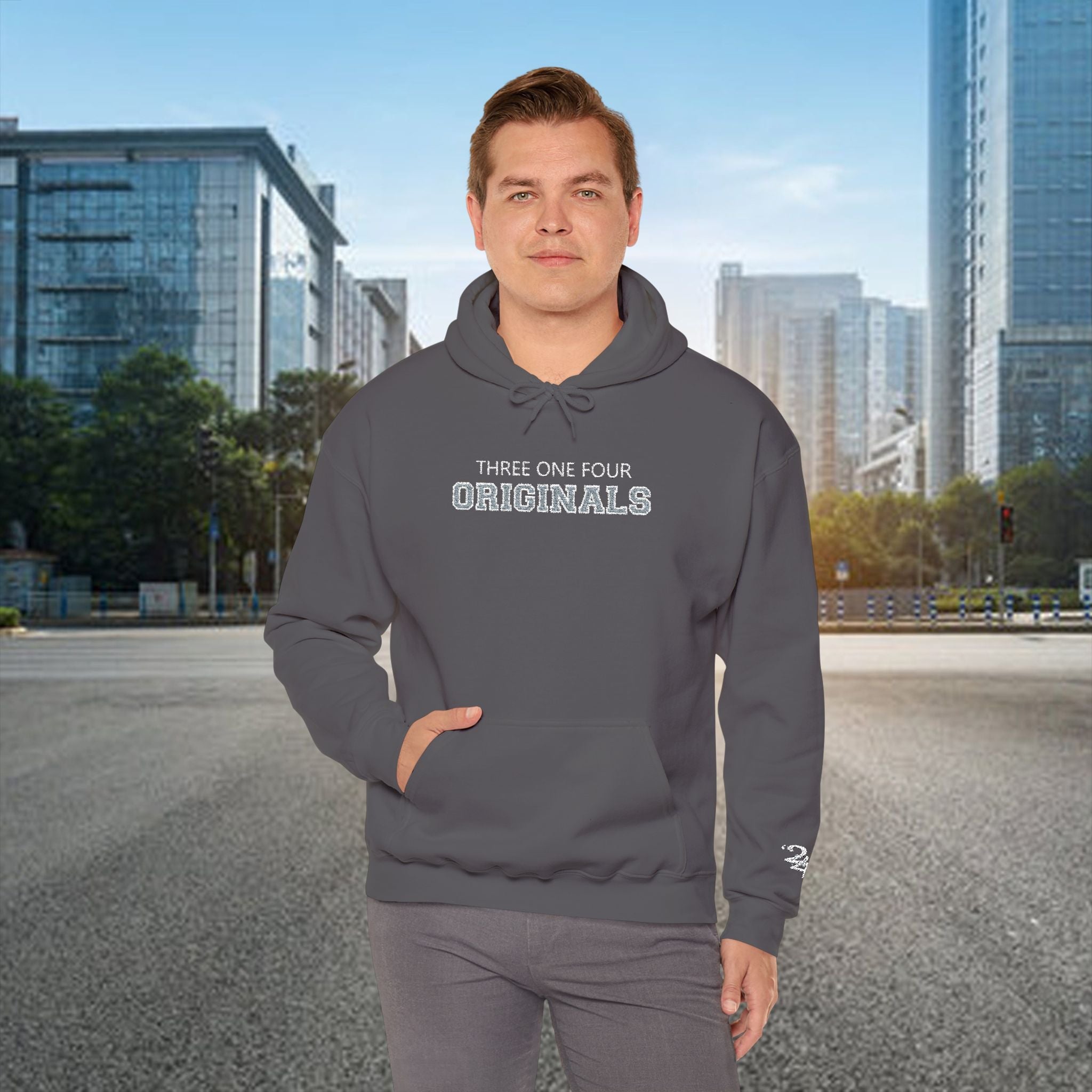 Vintage Text Three One Four Hoodie - 314 Originals