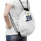 White 314 Crown Drawstring Gym Sack - 314 Originals