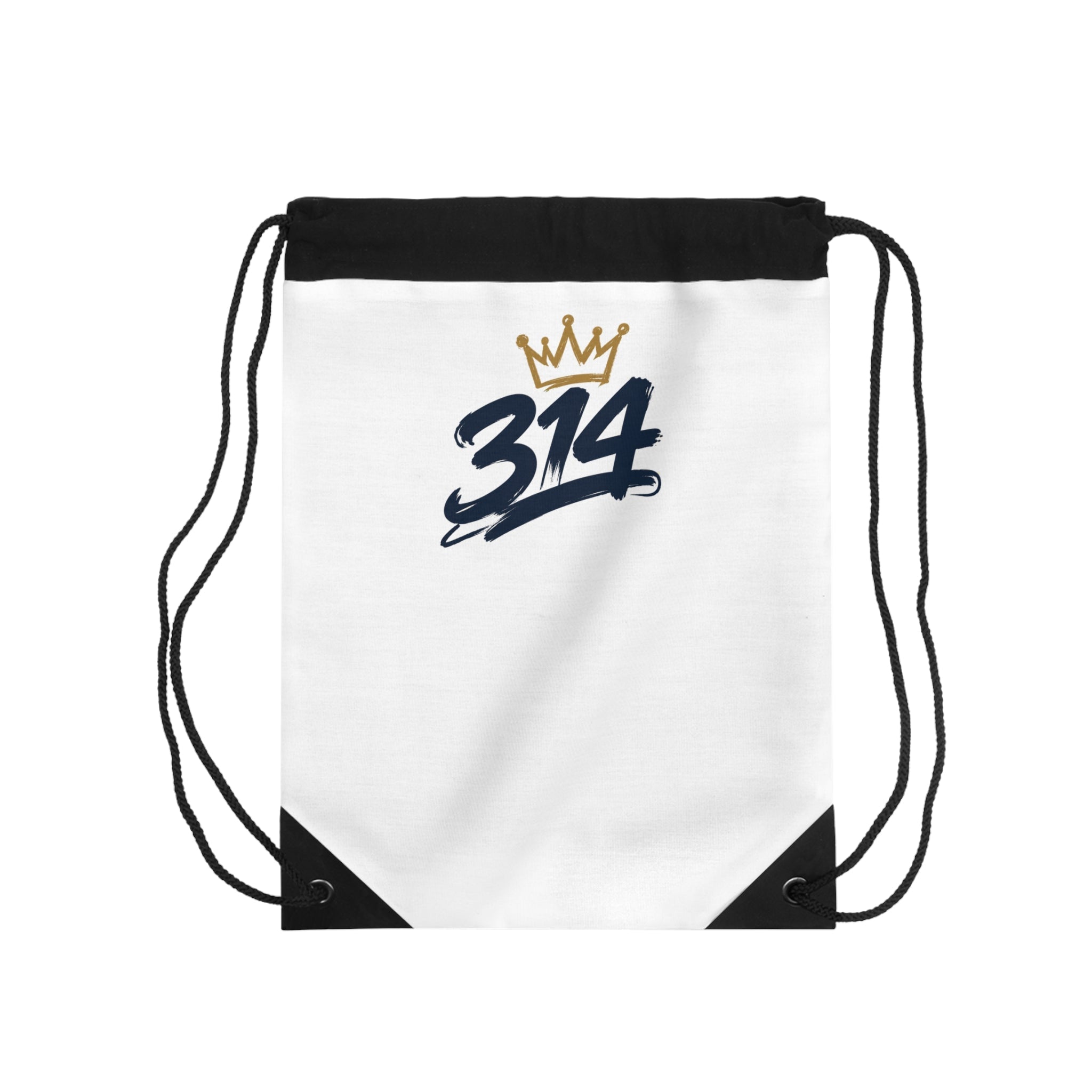 White 314 Crown Drawstring Gym Sack - 314 Originals