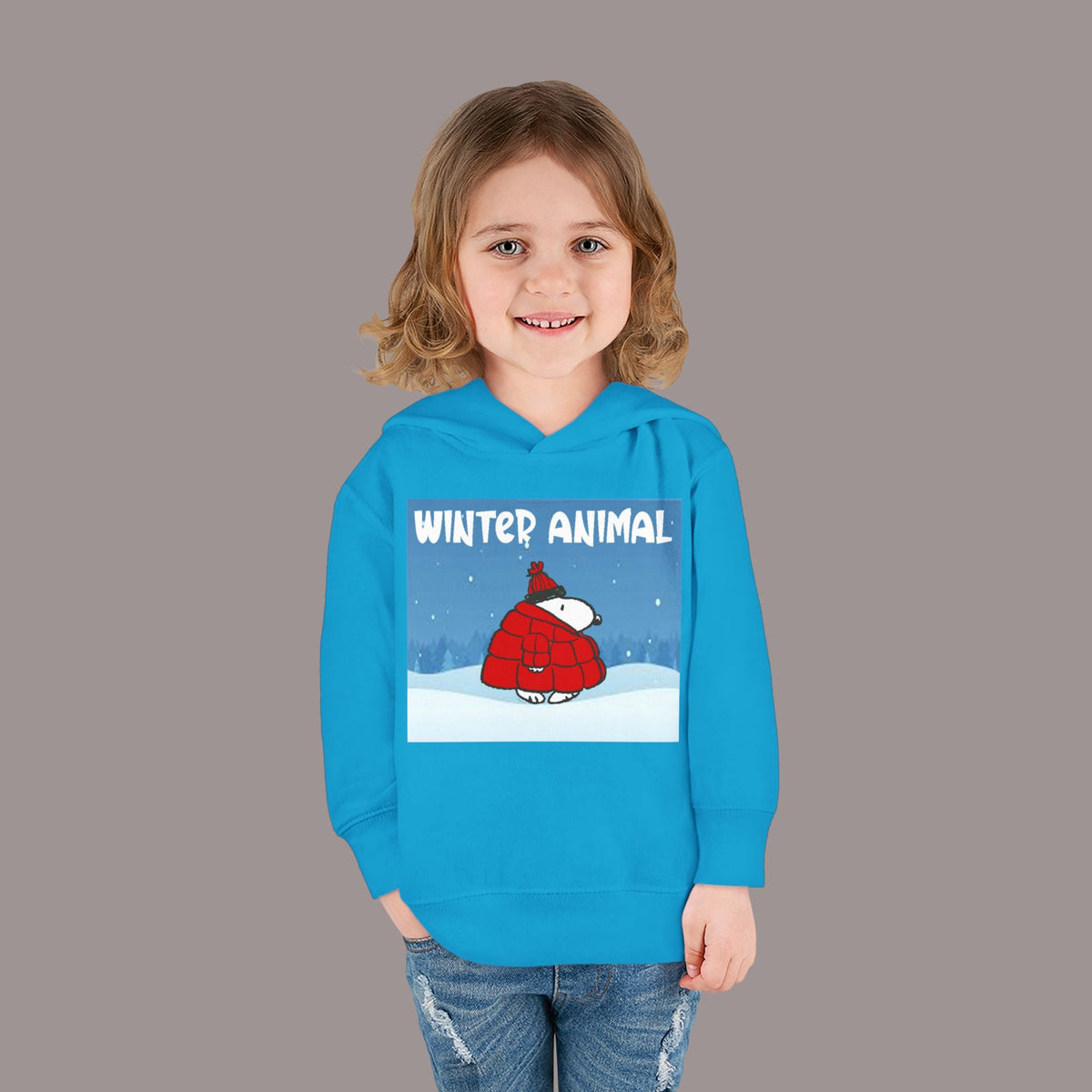 "Winter Animal" Toddler Hoodie Pullover - 314 Originals