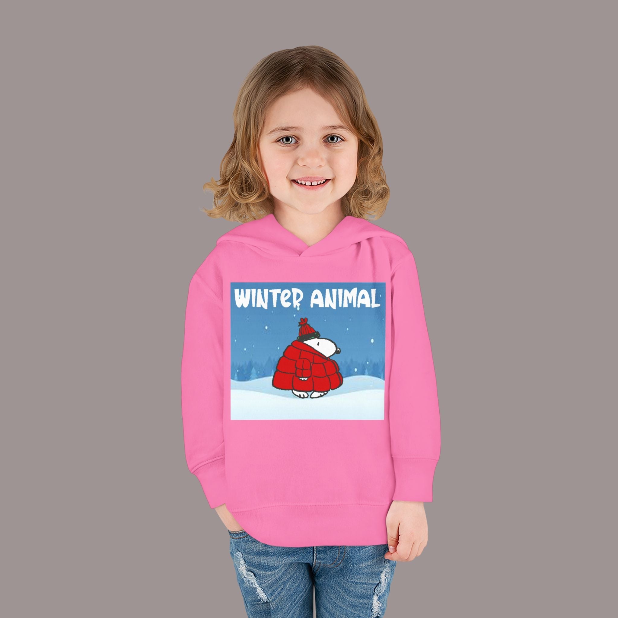 "Winter Animal" Toddler Hoodie Pullover - 314 Originals