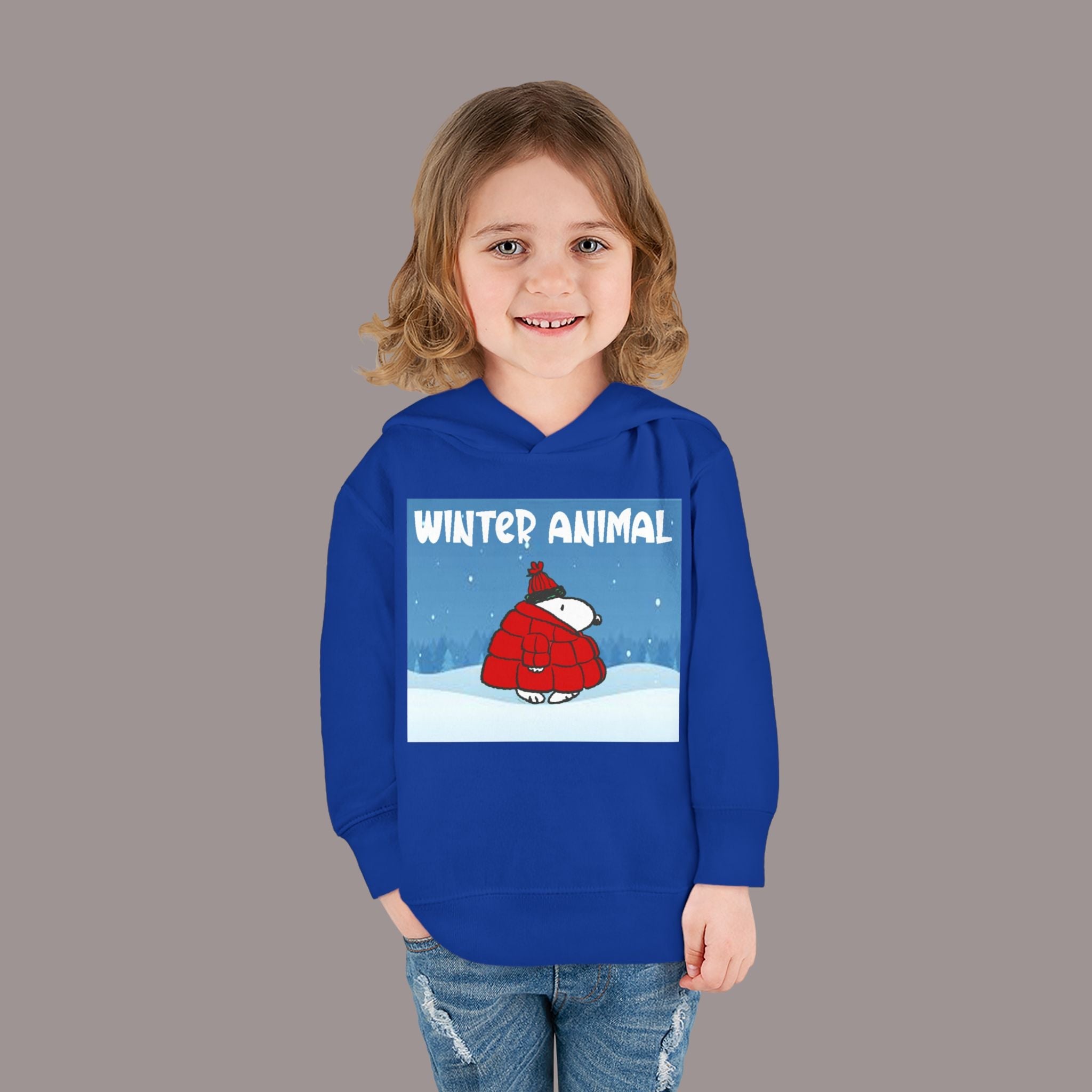 "Winter Animal" Toddler Hoodie Pullover - 314 Originals