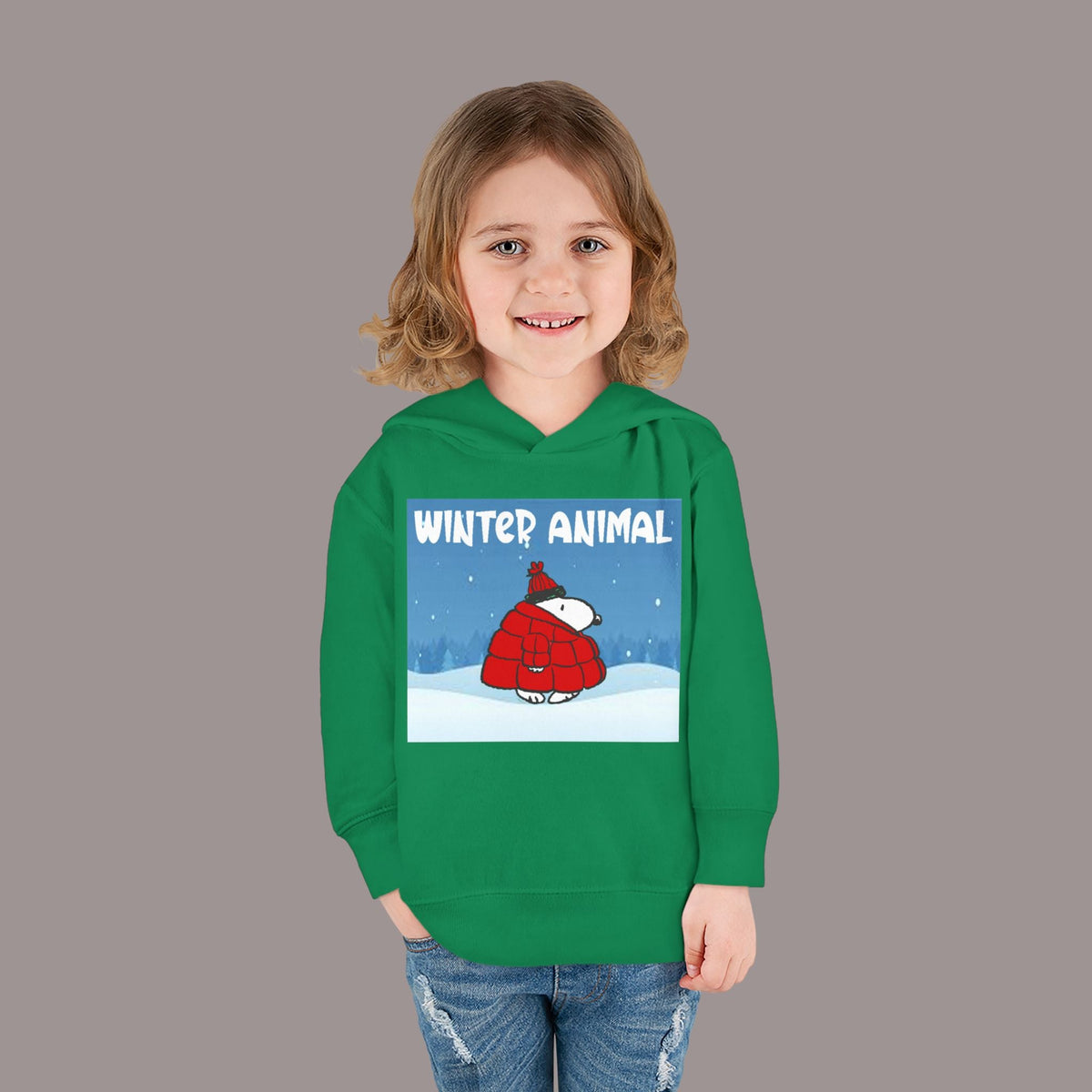 "Winter Animal" Toddler Hoodie Pullover - 314 Originals