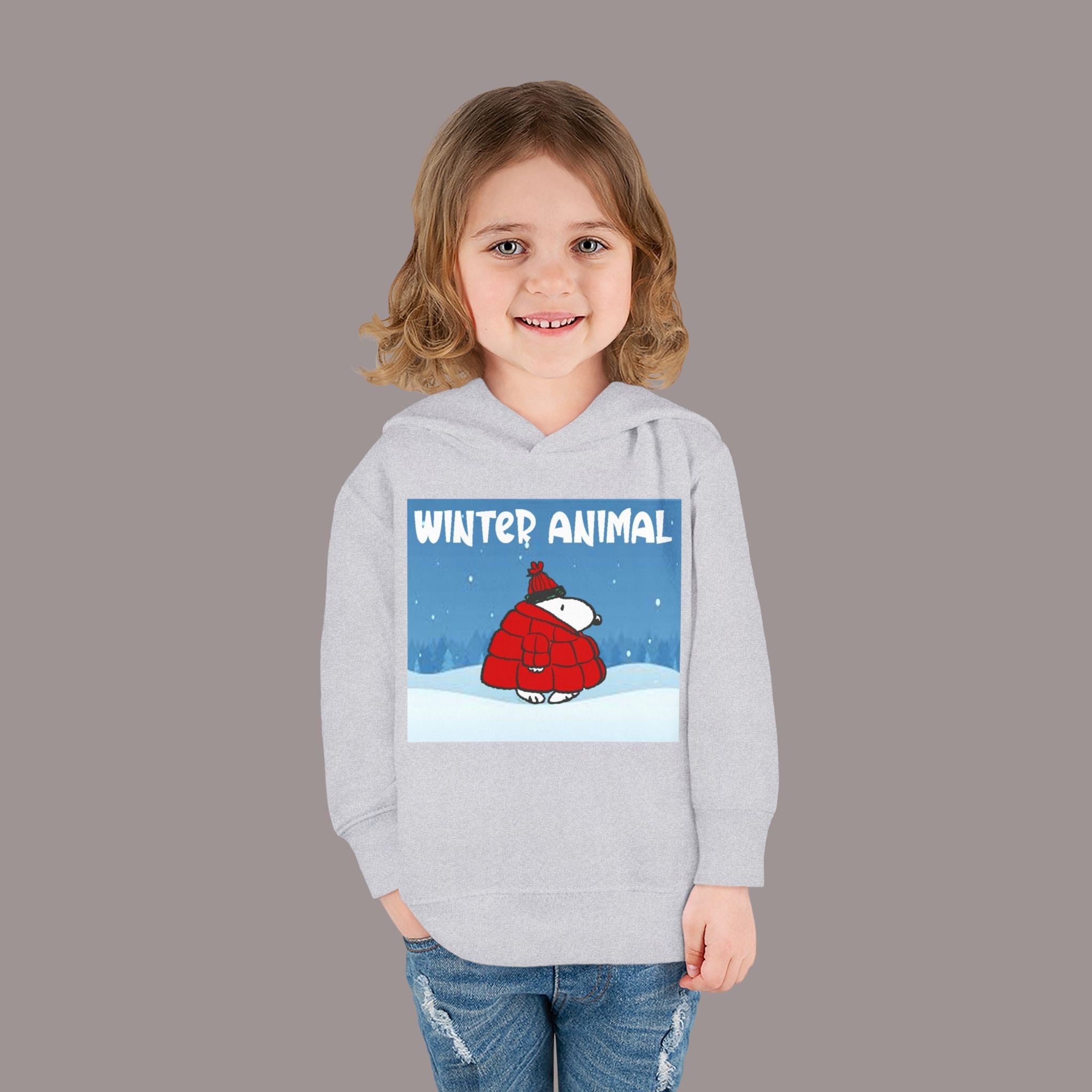 "Winter Animal" Toddler Hoodie Pullover - 314 Originals