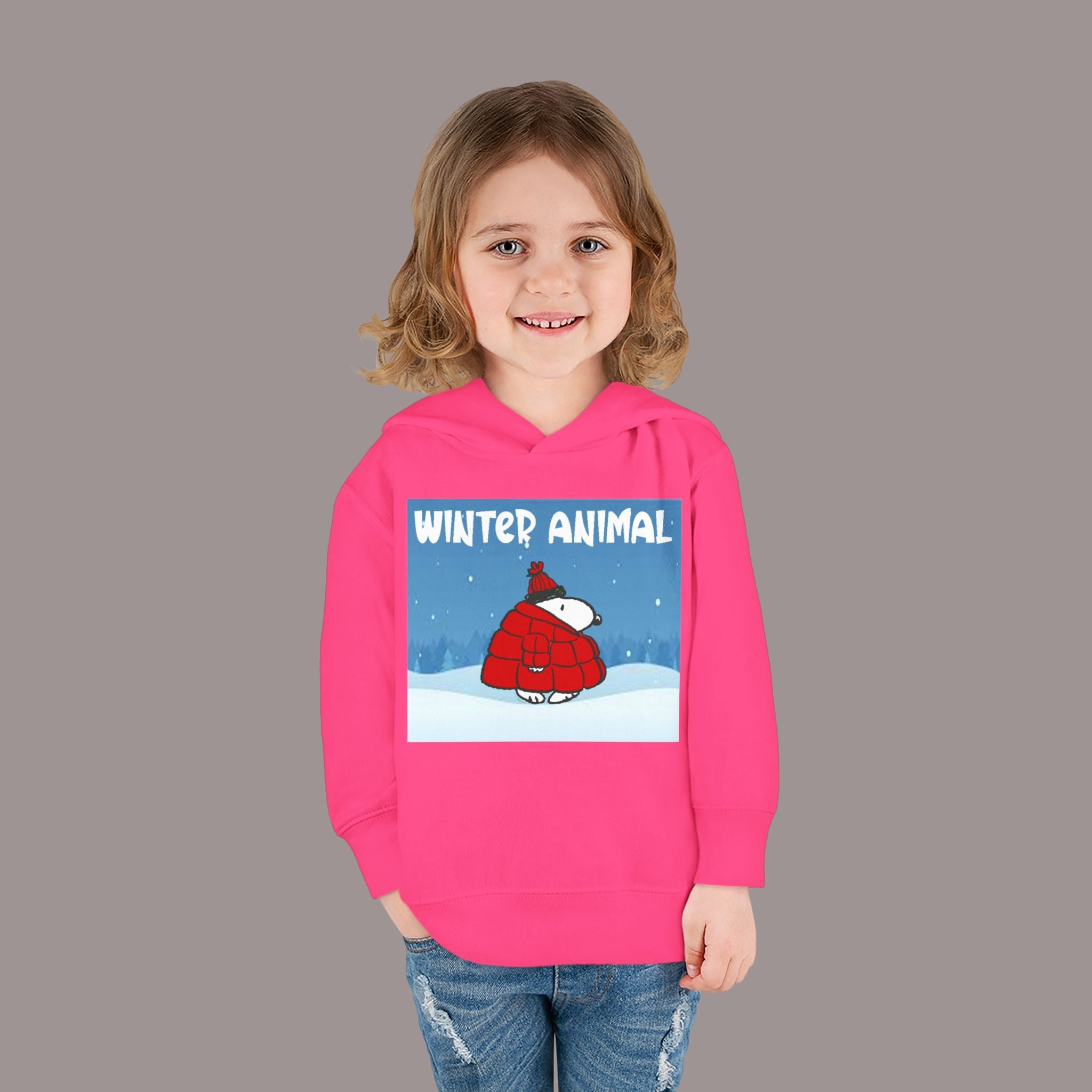 "Winter Animal" Toddler Hoodie Pullover - 314 Originals